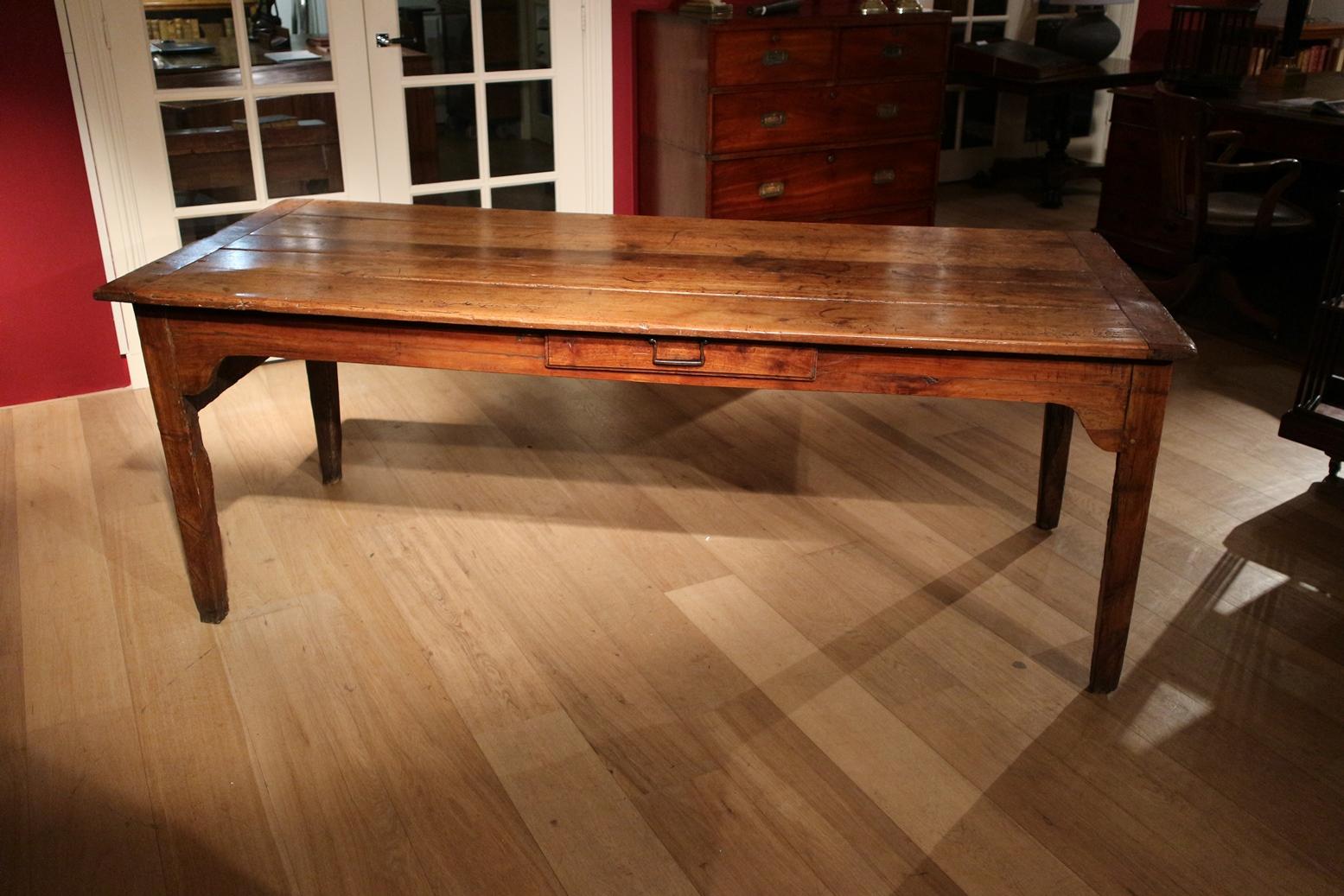 18th Century French  Cherrywood Farmhouse Table 7