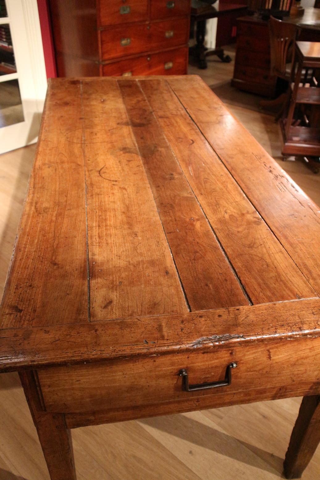 French Provincial 18th Century French  Cherrywood Farmhouse Table