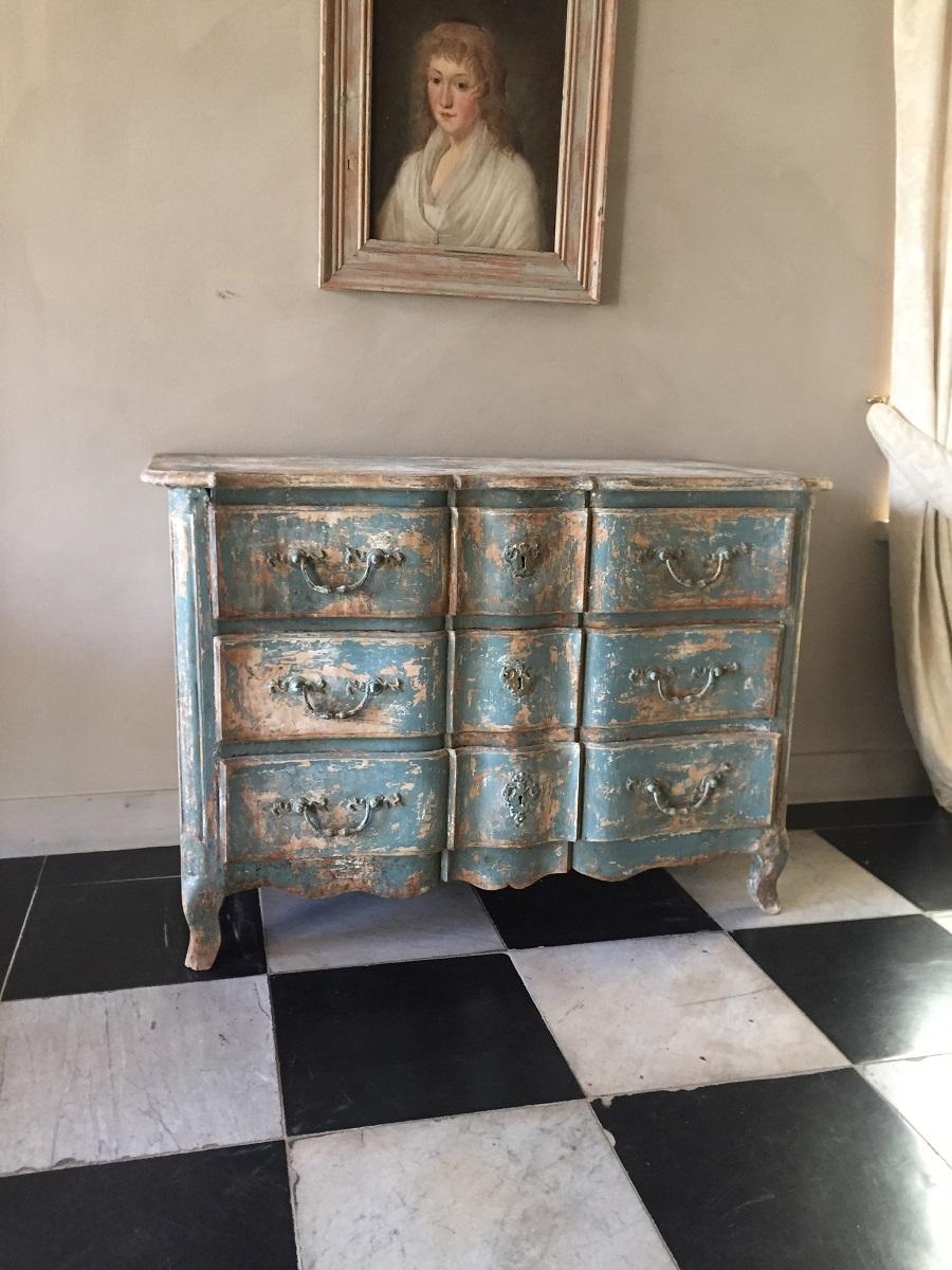 Rococo 18th Century French Chest of Drawers Commode