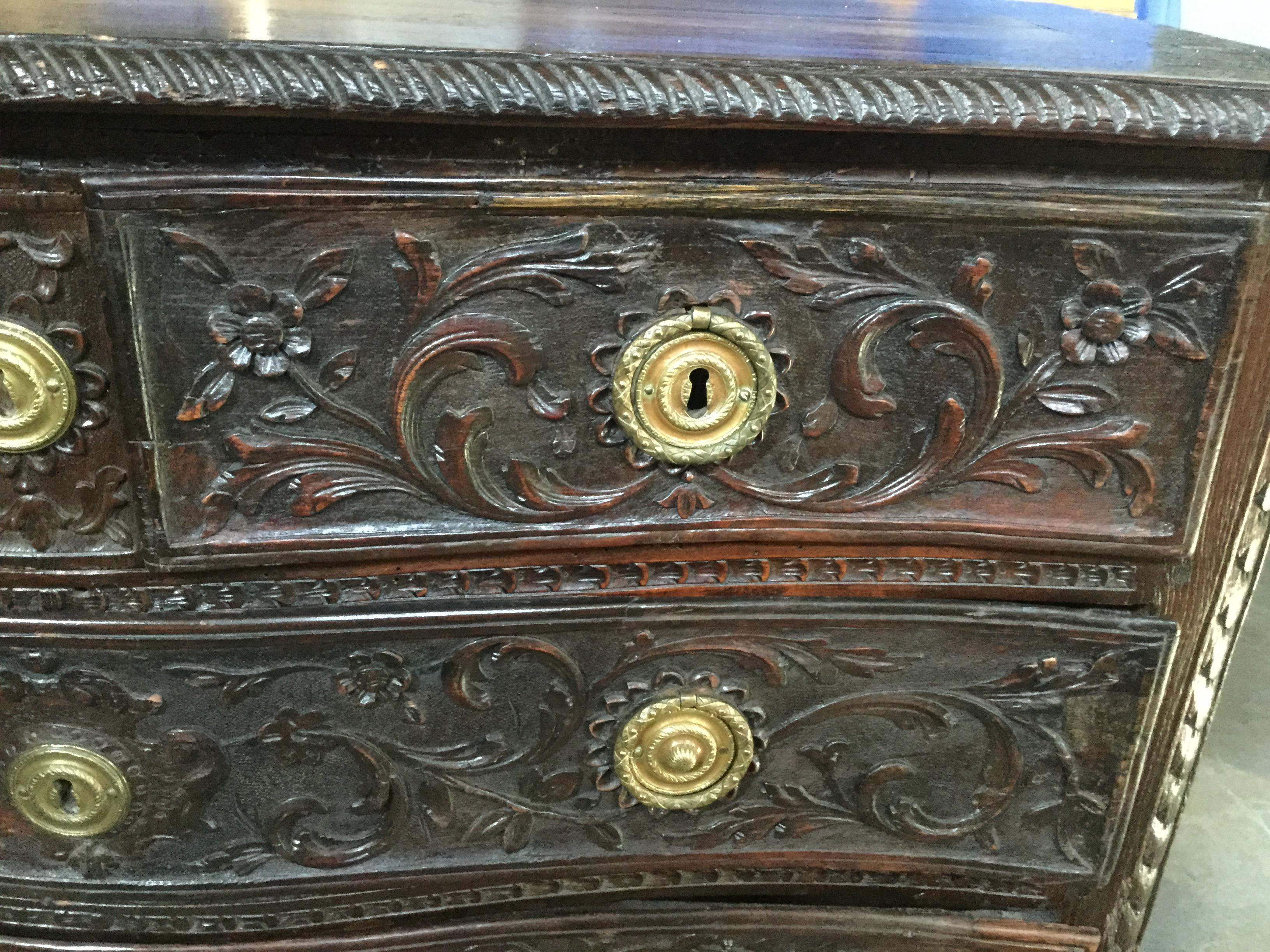 18th Century French Chestnut Chest For Sale 2