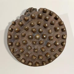 18th Century French Chestnut Grinder on Custom Wall Mount