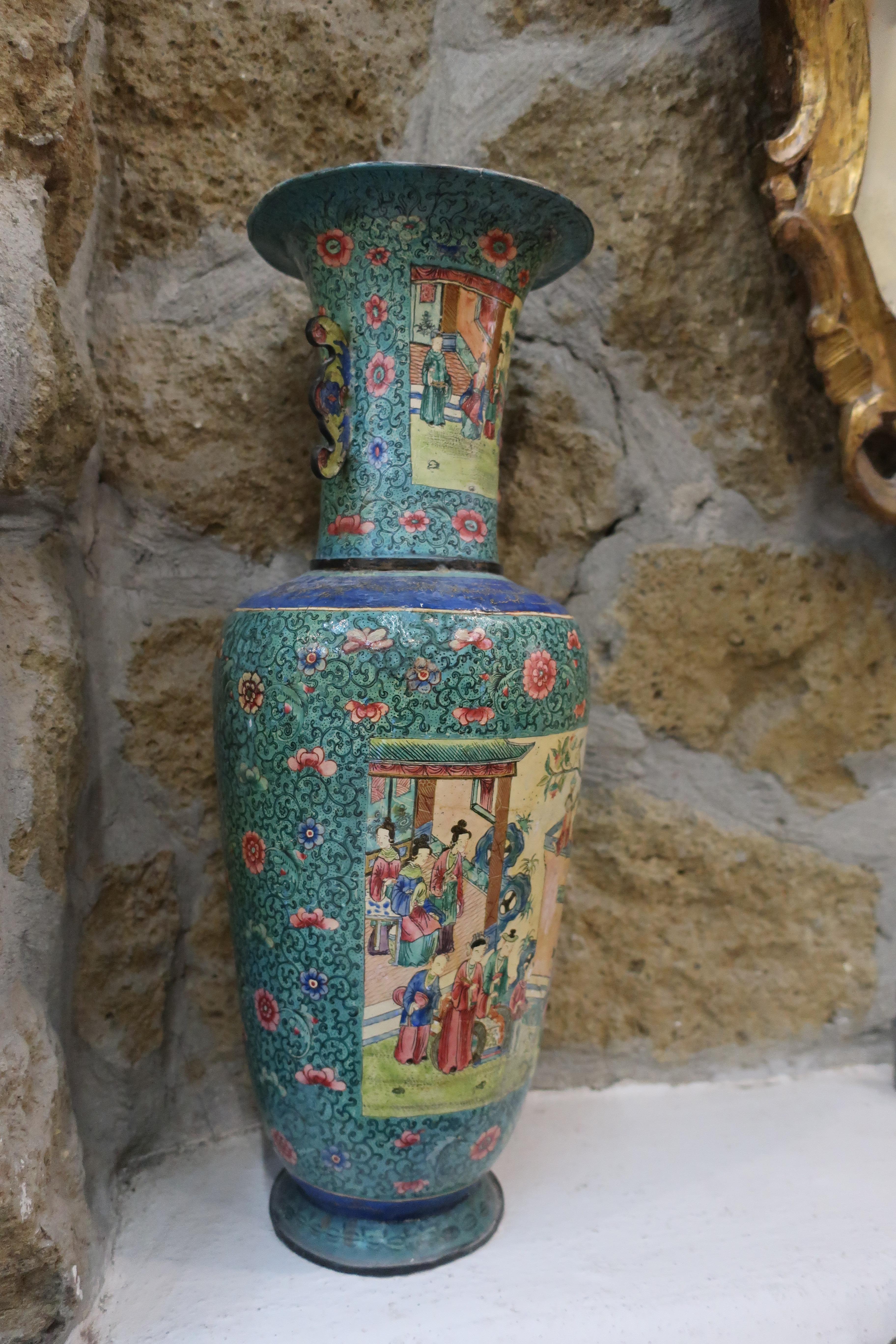 18th Century French Chinoiserie Vase  For Sale 2