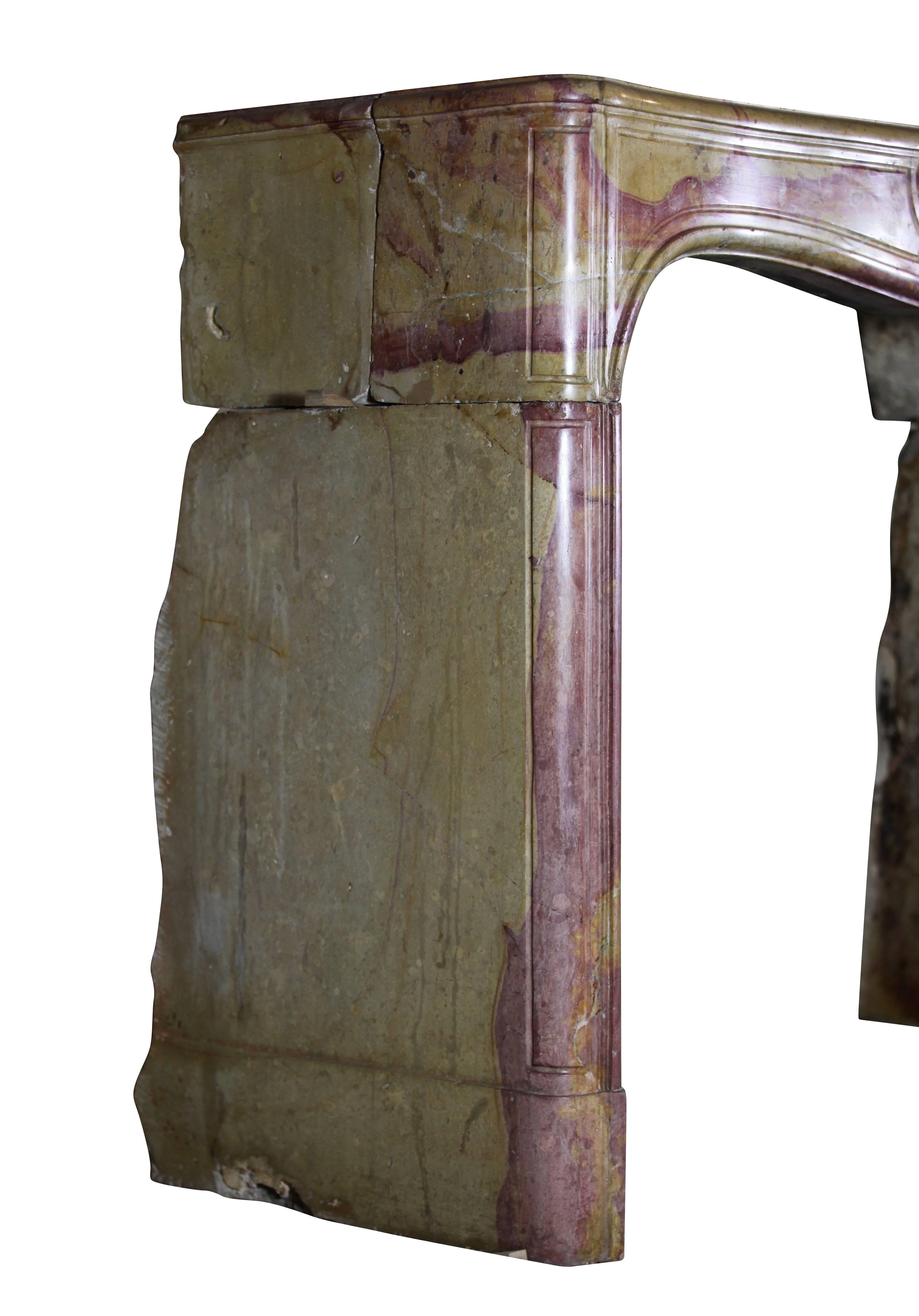 Entorno de Chimenea Antiguo Chique Francés del Siglo XVIII en Piedra en venta 2
