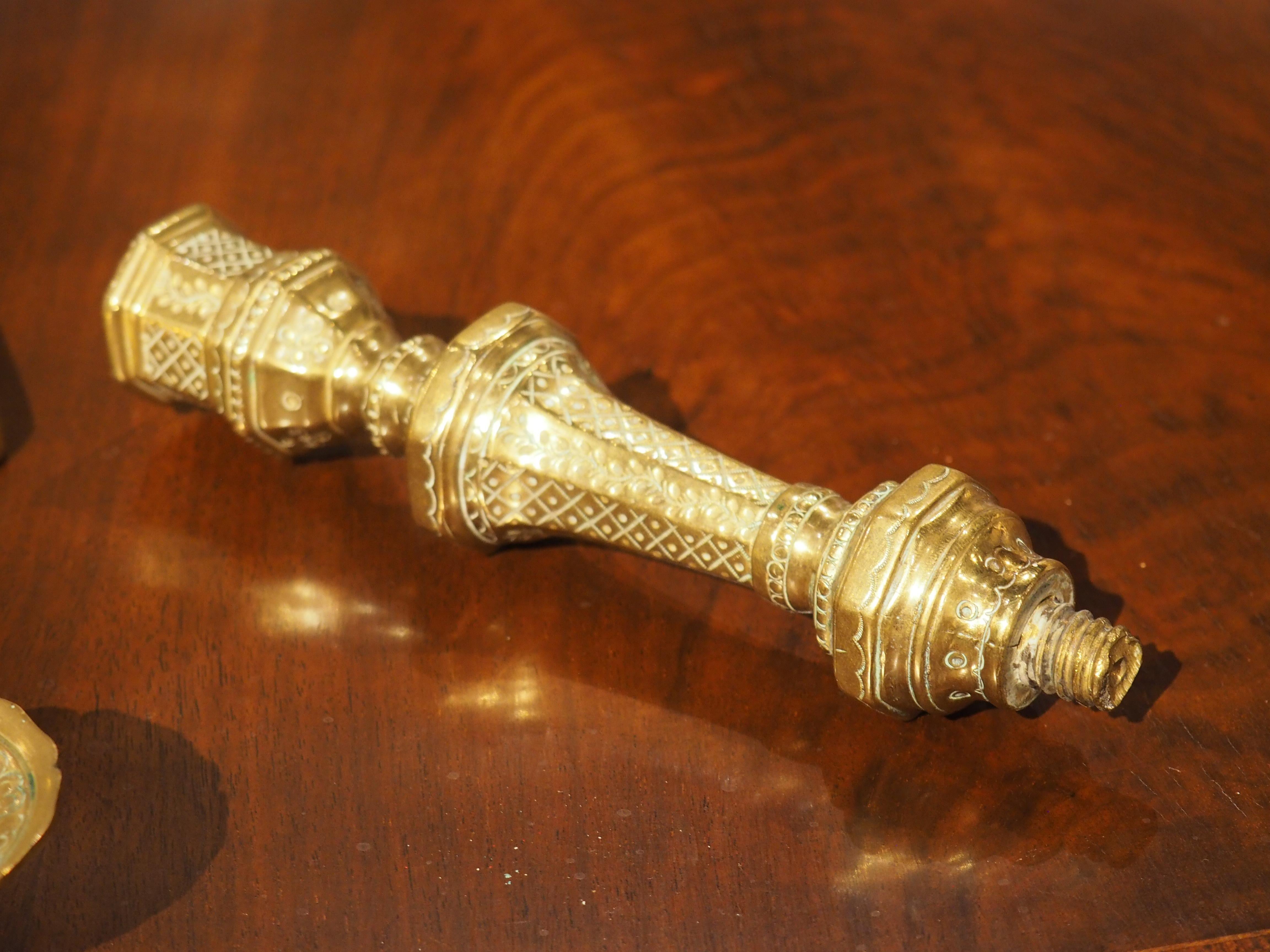 18th Century French Chiseled and Gilded Bronze Candlestick 6