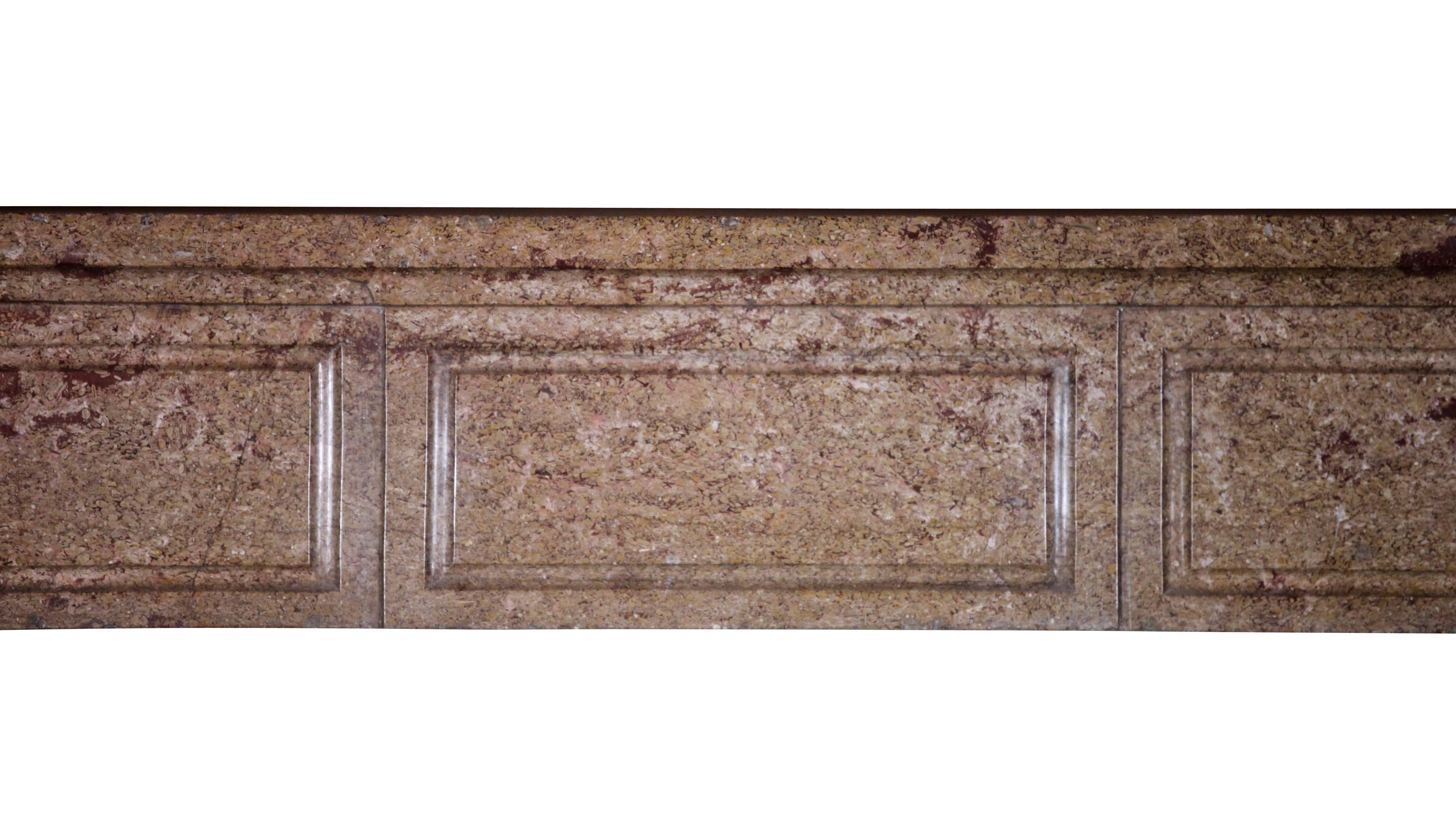 Perfect fireplace surround for a panel room. It was also original installed in the center of the Burgundy region in France. Some original patina still remains on the mantel ,which enhances its value. Great for a cosy room.
Measures:
138 cm EW