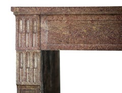 18th Century French Classic Library Antique Fireplace Surround