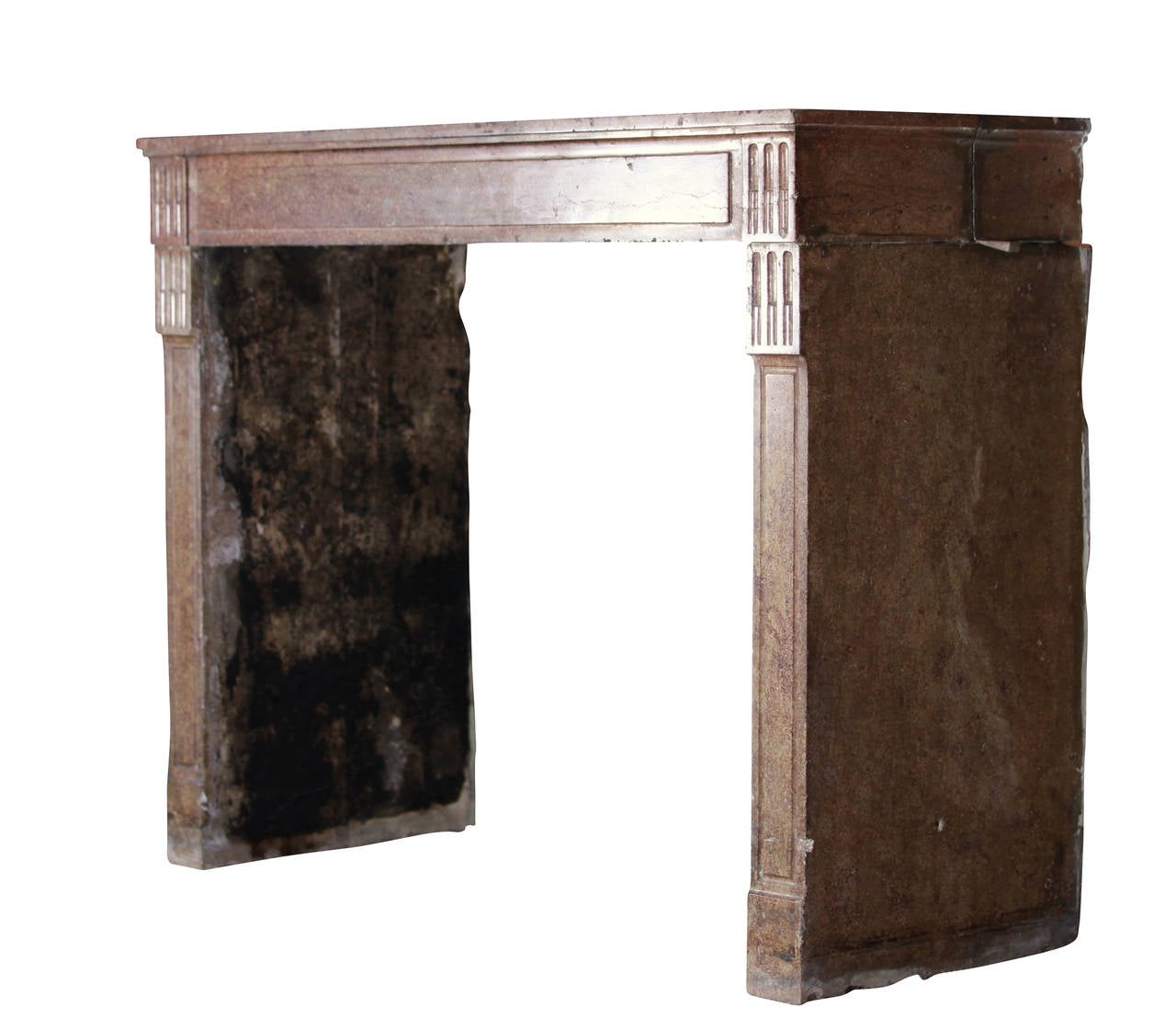 18th Century and Earlier 18th Century French Classic Library Antique Fireplace Surround For Sale
