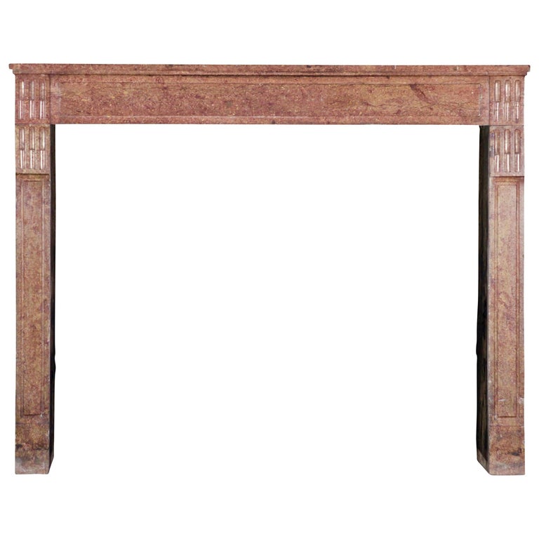 18th Century French Classic Library Antique Fireplace Surround For