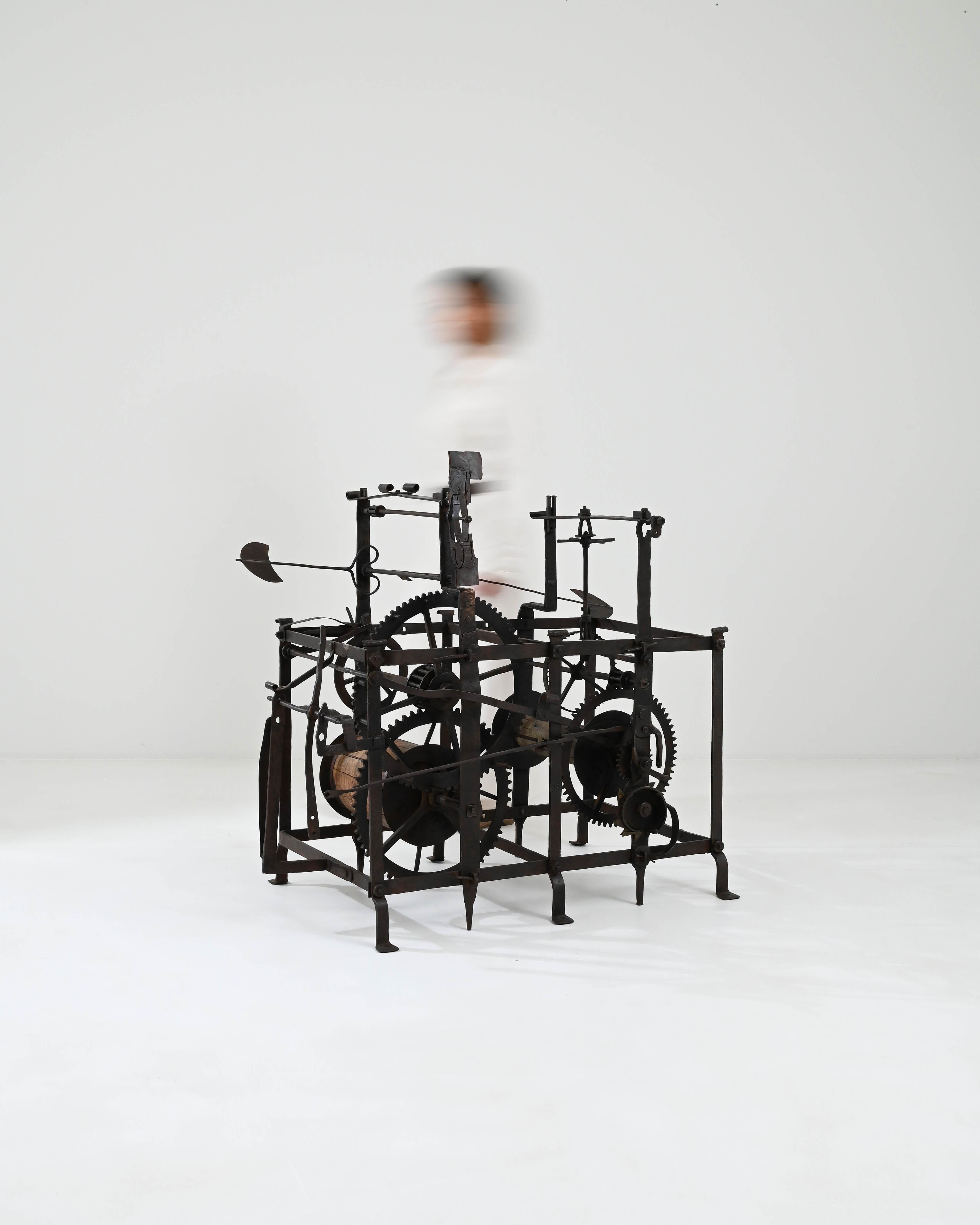 Mécanisme de tour de l'horloge française du 18e siècle Bon état - En vente à High Point, NC
