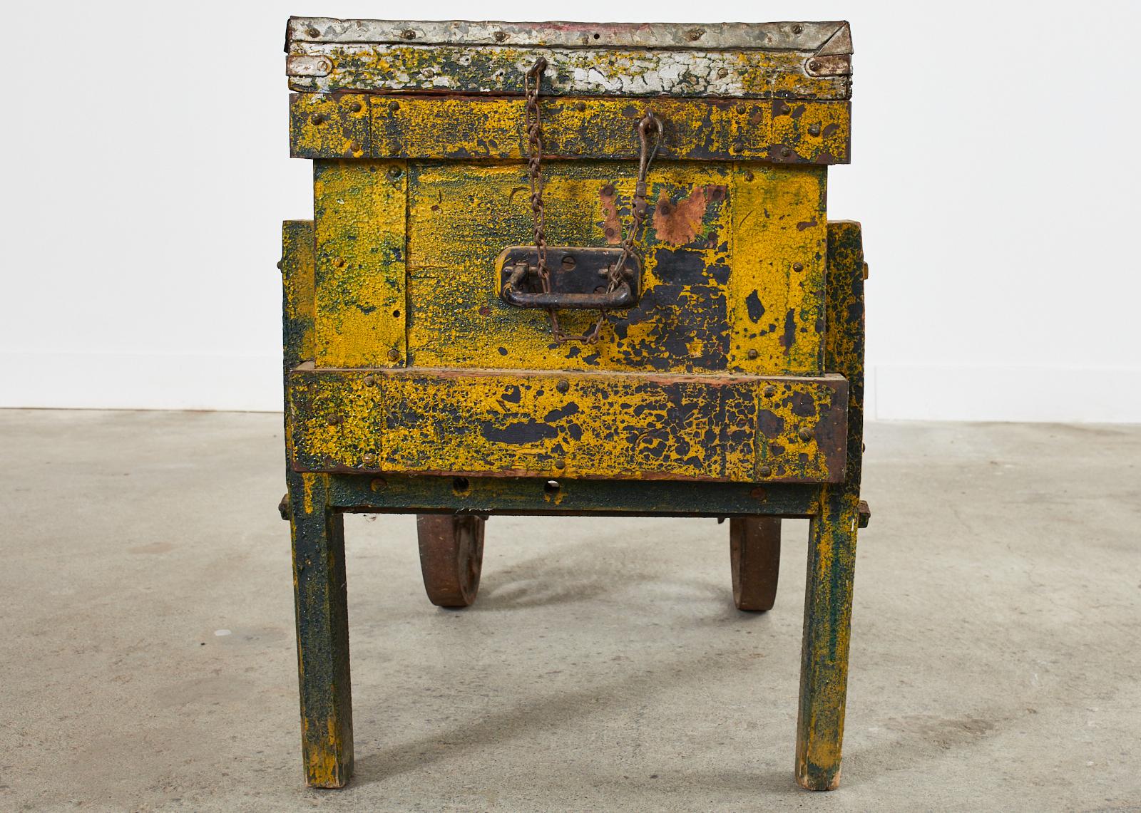 18th Century French Cobbler's Cart Painted by Ira Yeager 7