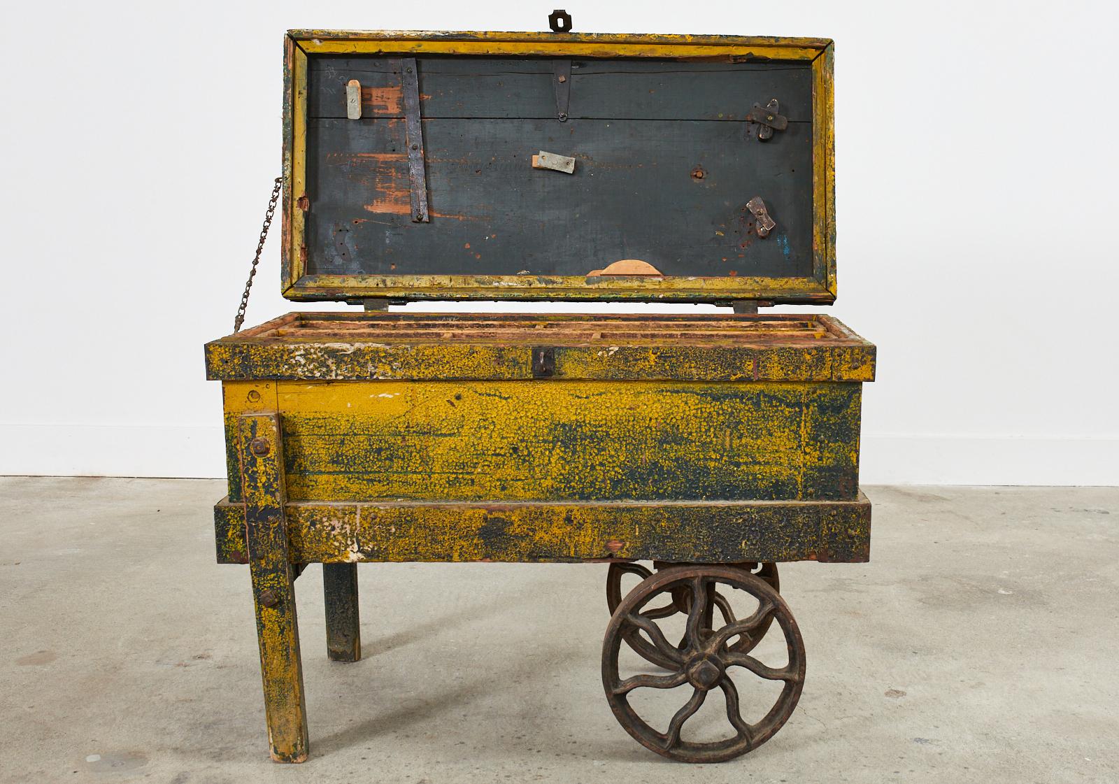 18th Century and Earlier 18th Century French Cobbler's Cart Painted by Ira Yeager