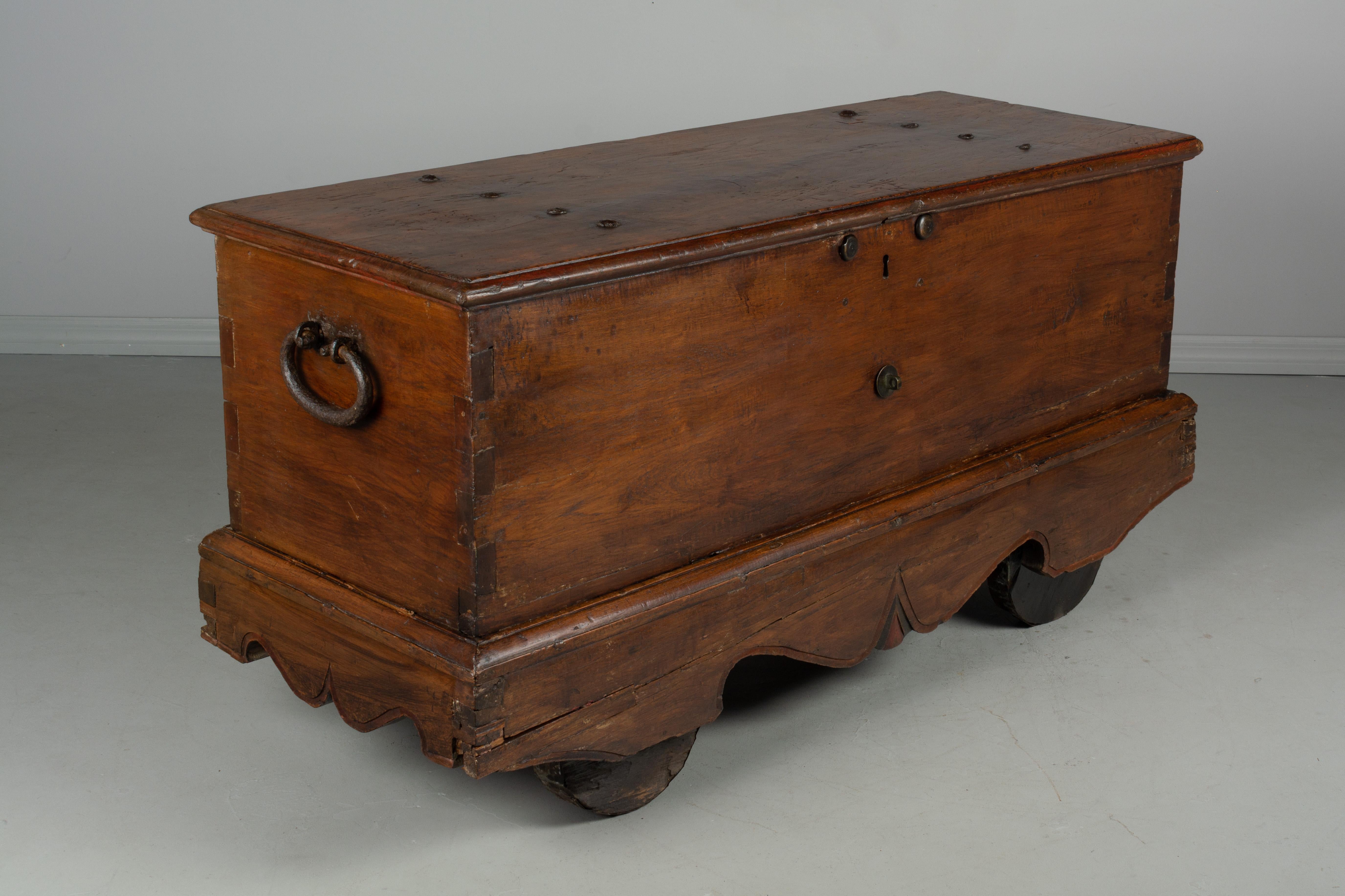 18th Century French Coffer or Blanket Chest 6