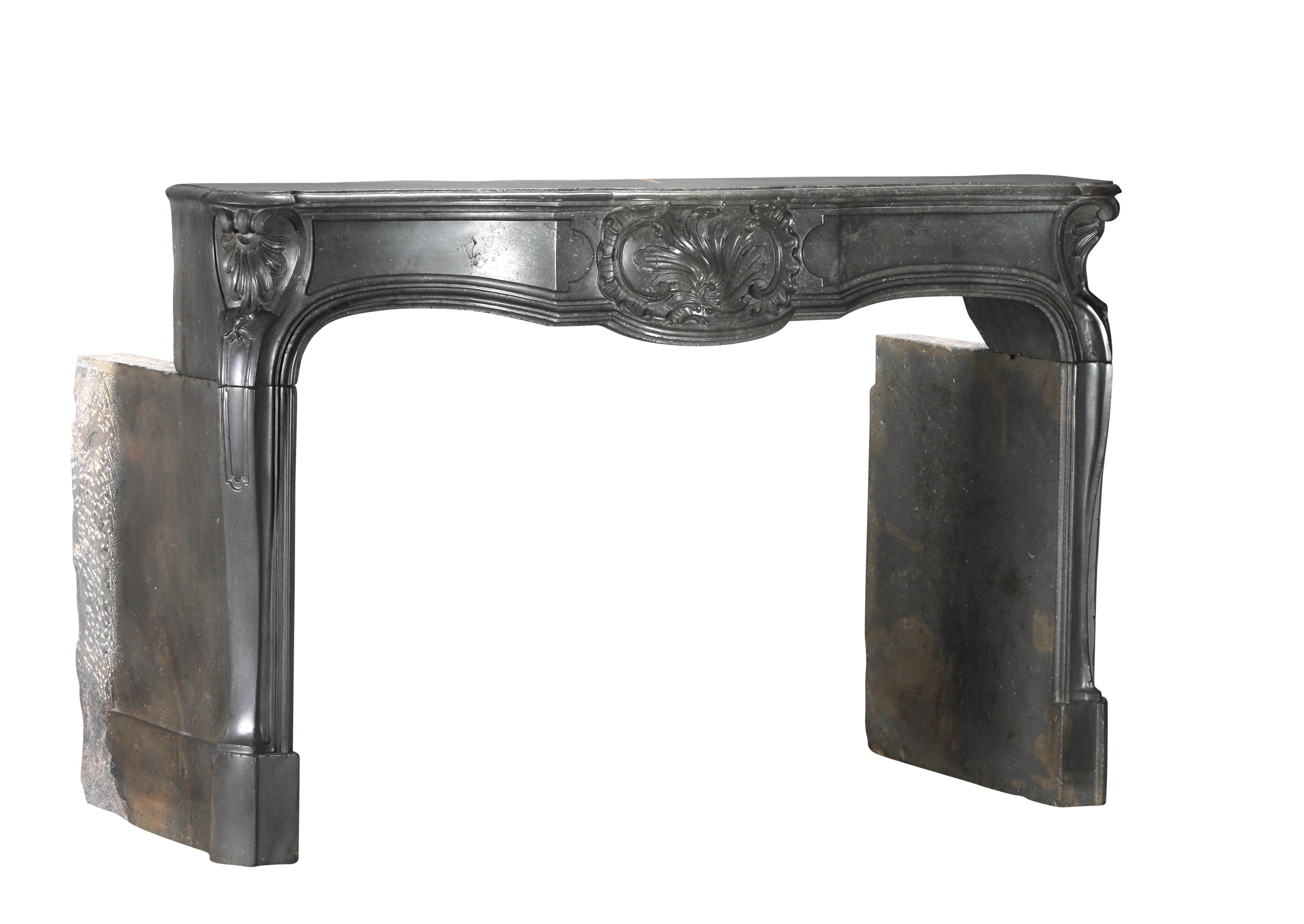 18th Century French Color Stone Regency Period Strong Fireplace Mantel For Sale 6