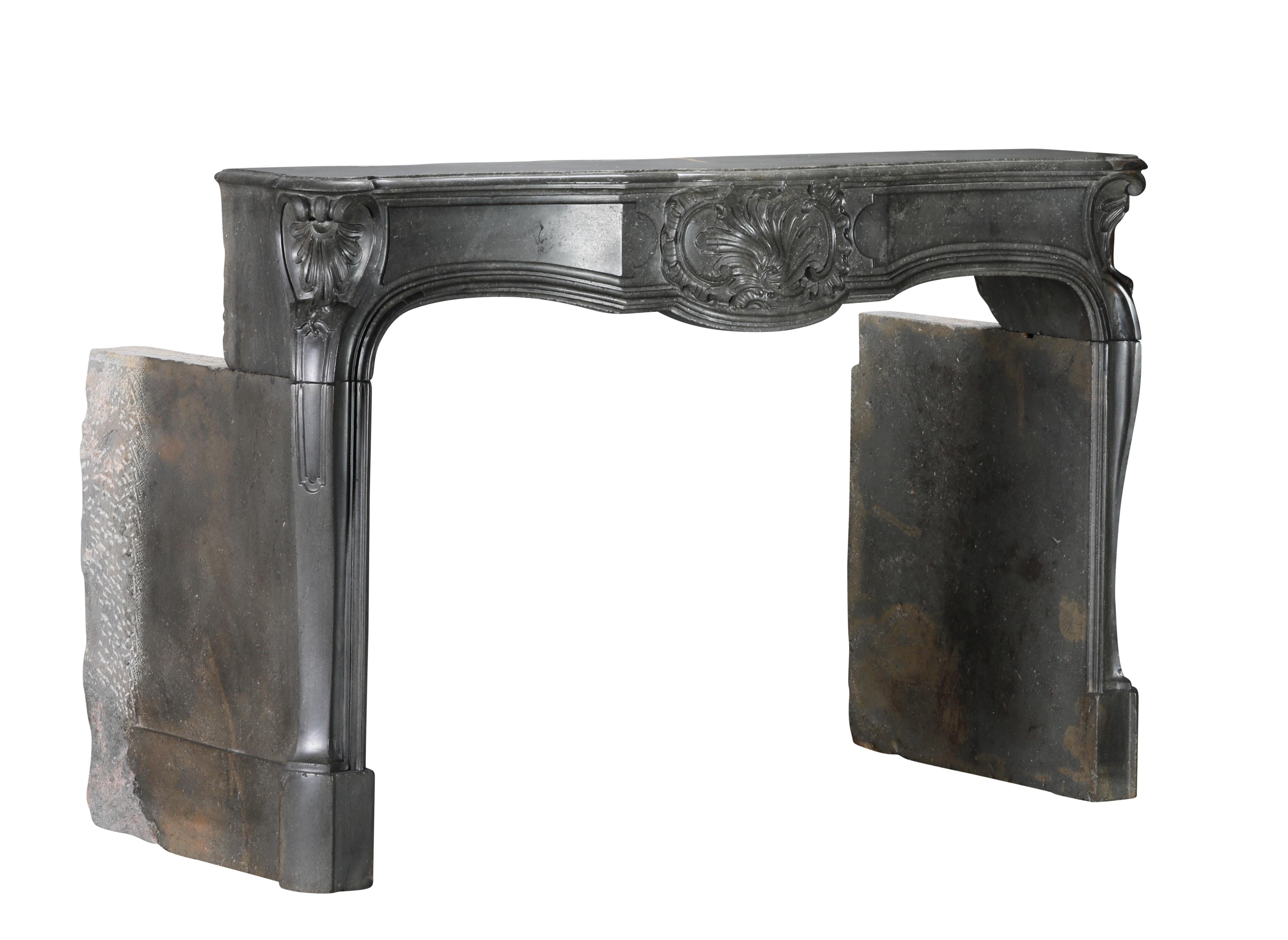 18th Century French Color Stone Regency Period Strong Fireplace Mantel For Sale 7