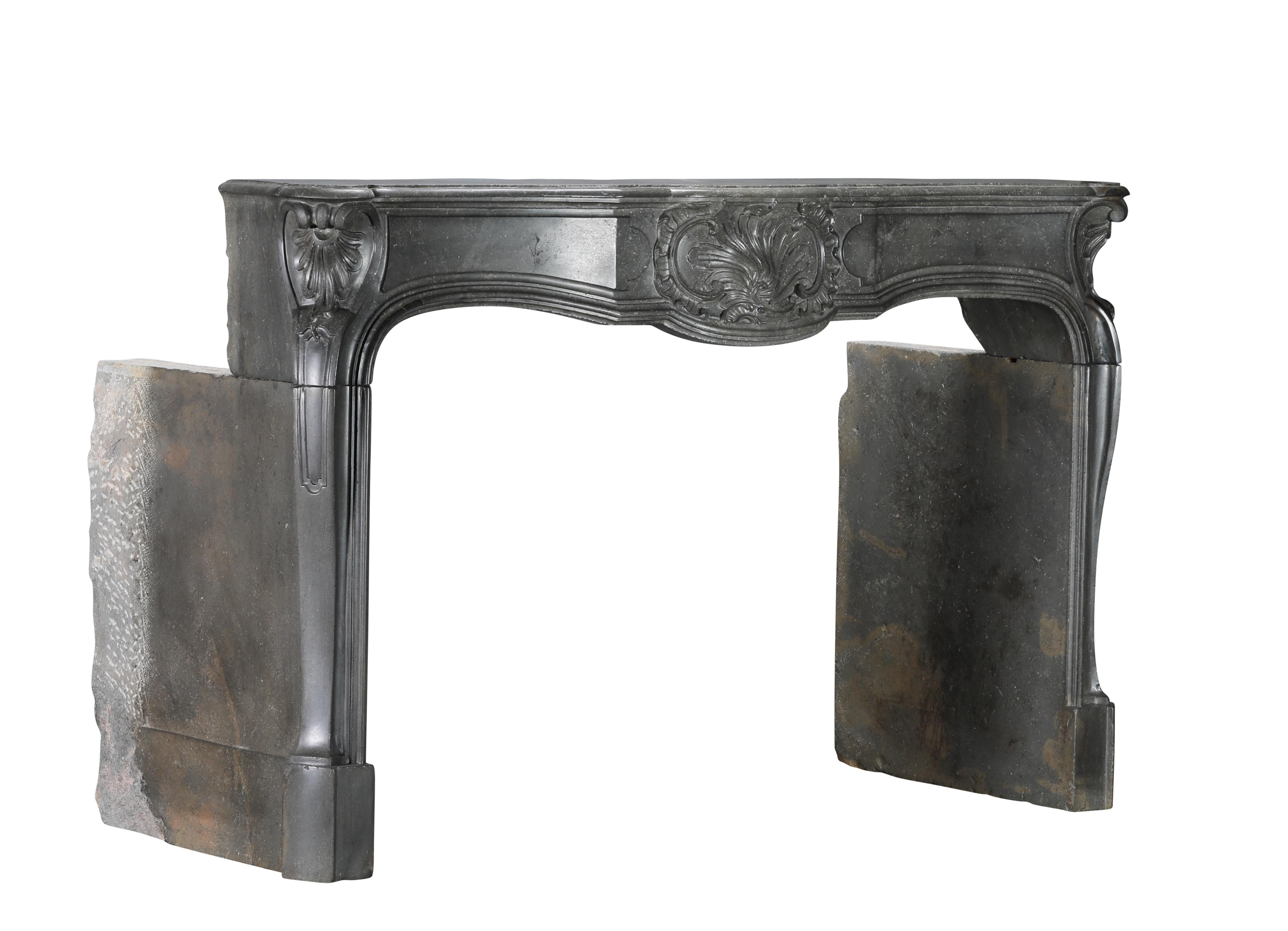 18th Century French Color Stone Regency Period Strong Fireplace Mantel For Sale 8