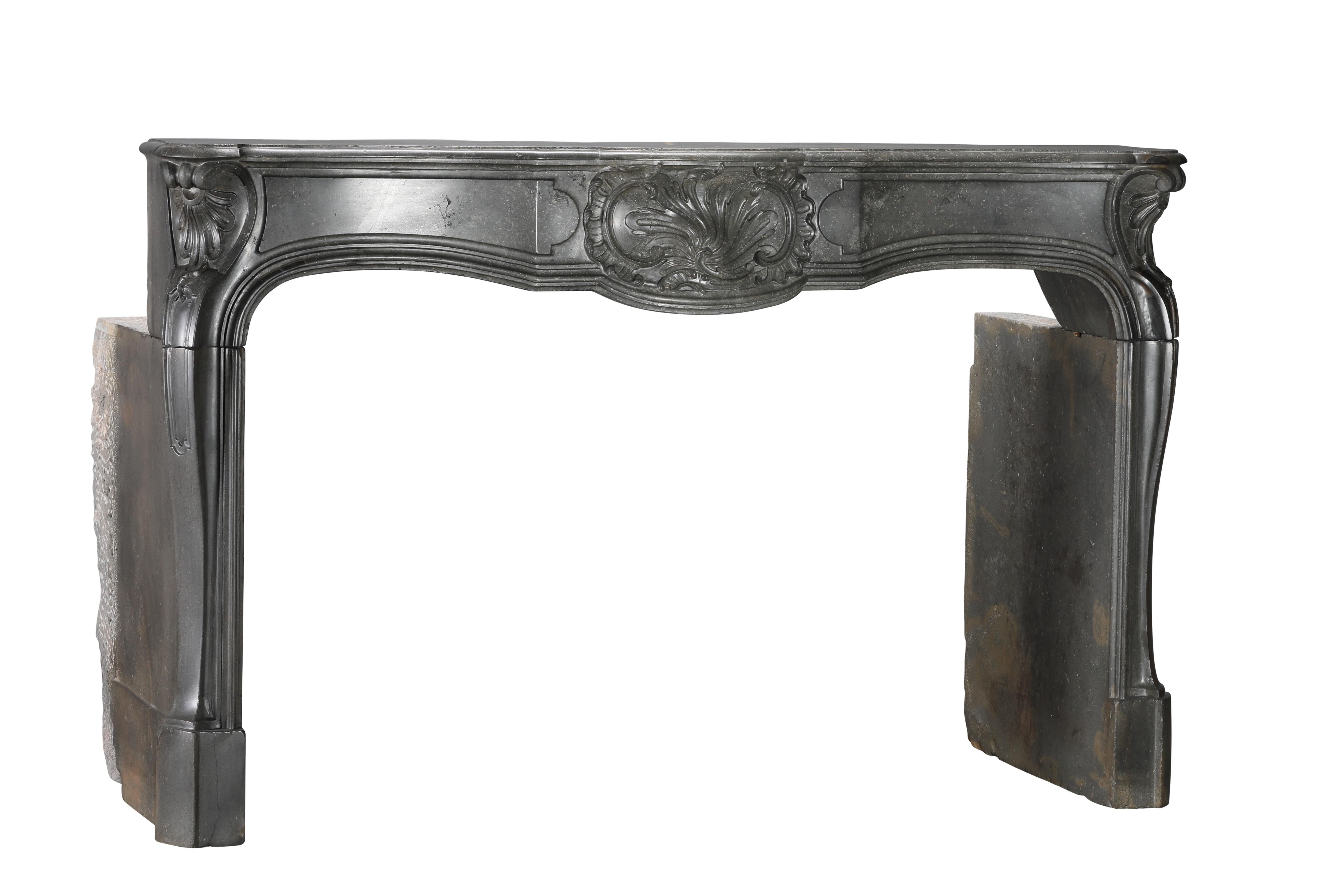 18th Century French Color Stone Regency Period Strong Fireplace Mantel For Sale 9