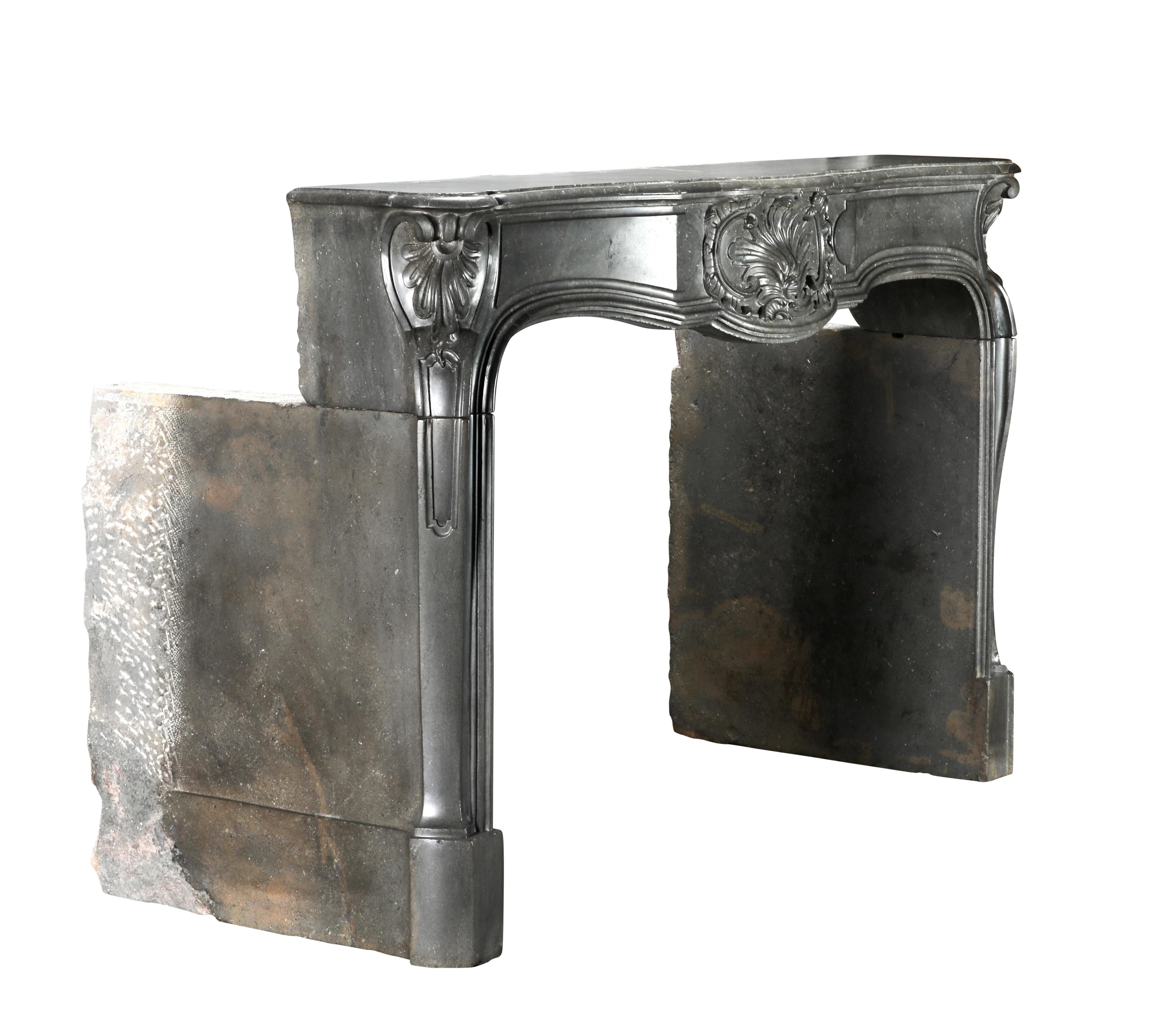 18th Century French Color Stone Regency Period Strong Fireplace Mantel For Sale 10