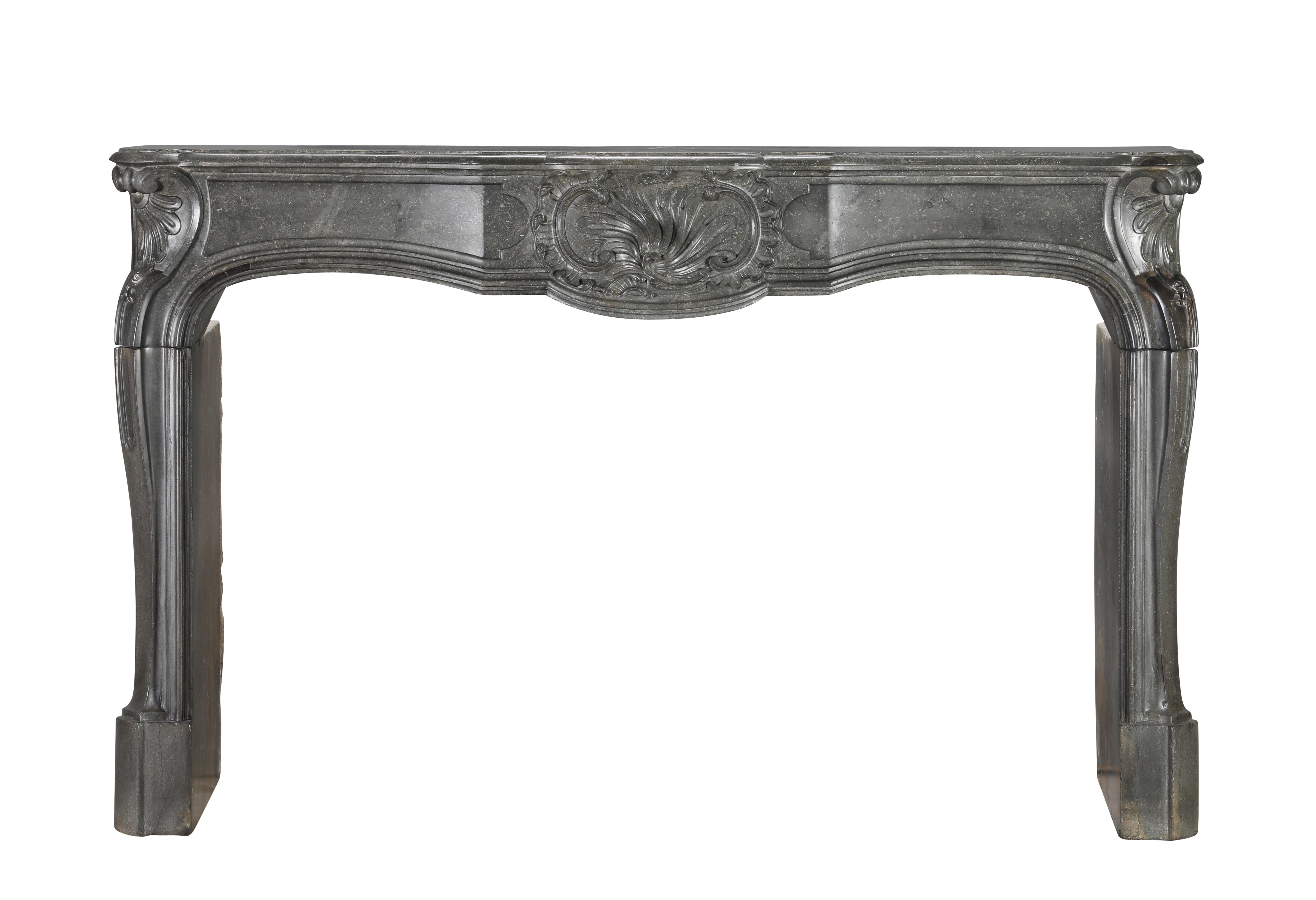 18th Century French Color Stone Regency Period Strong Fireplace Mantel For Sale 11
