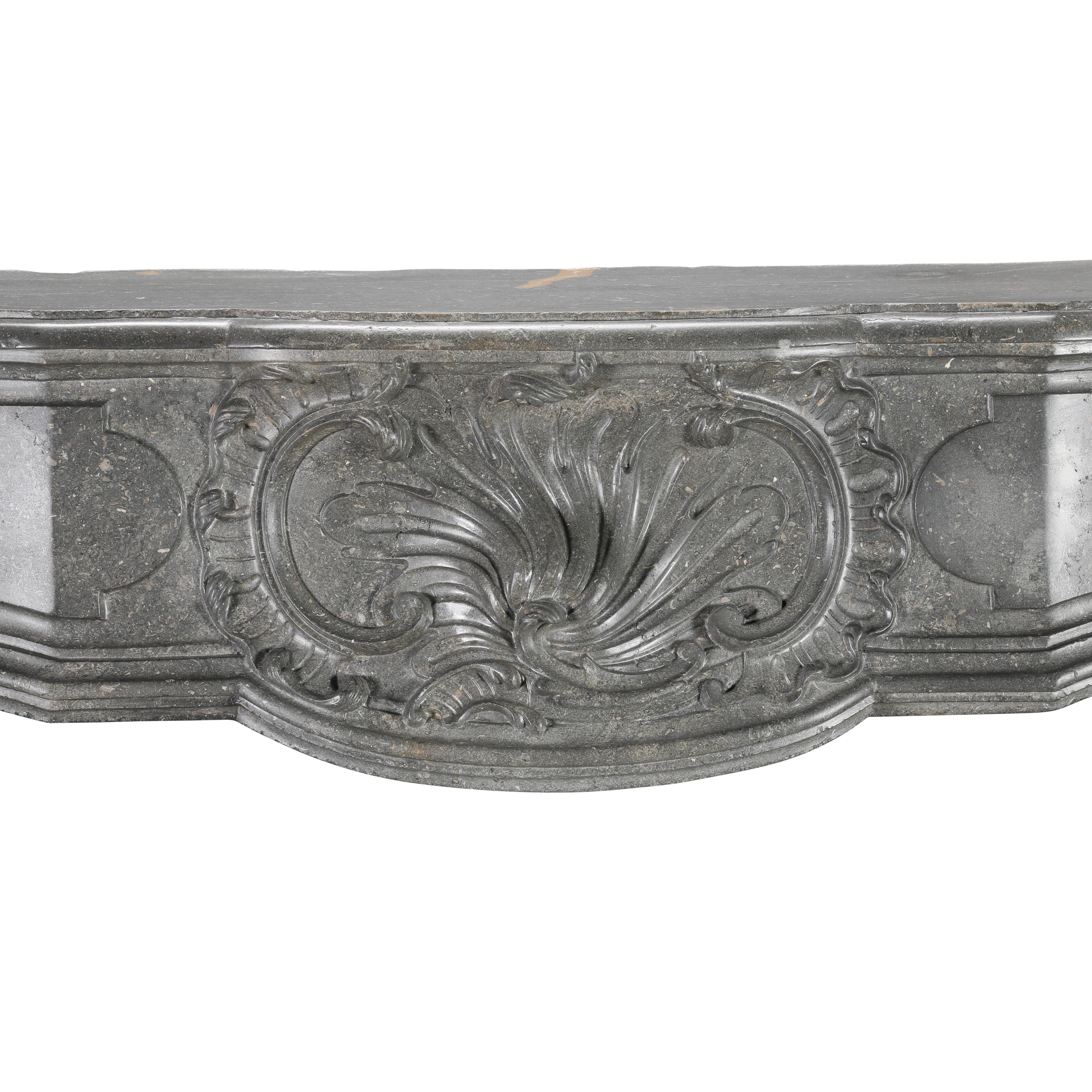18th Century French Color Stone Regency Period Strong Fireplace Mantel For Sale 15