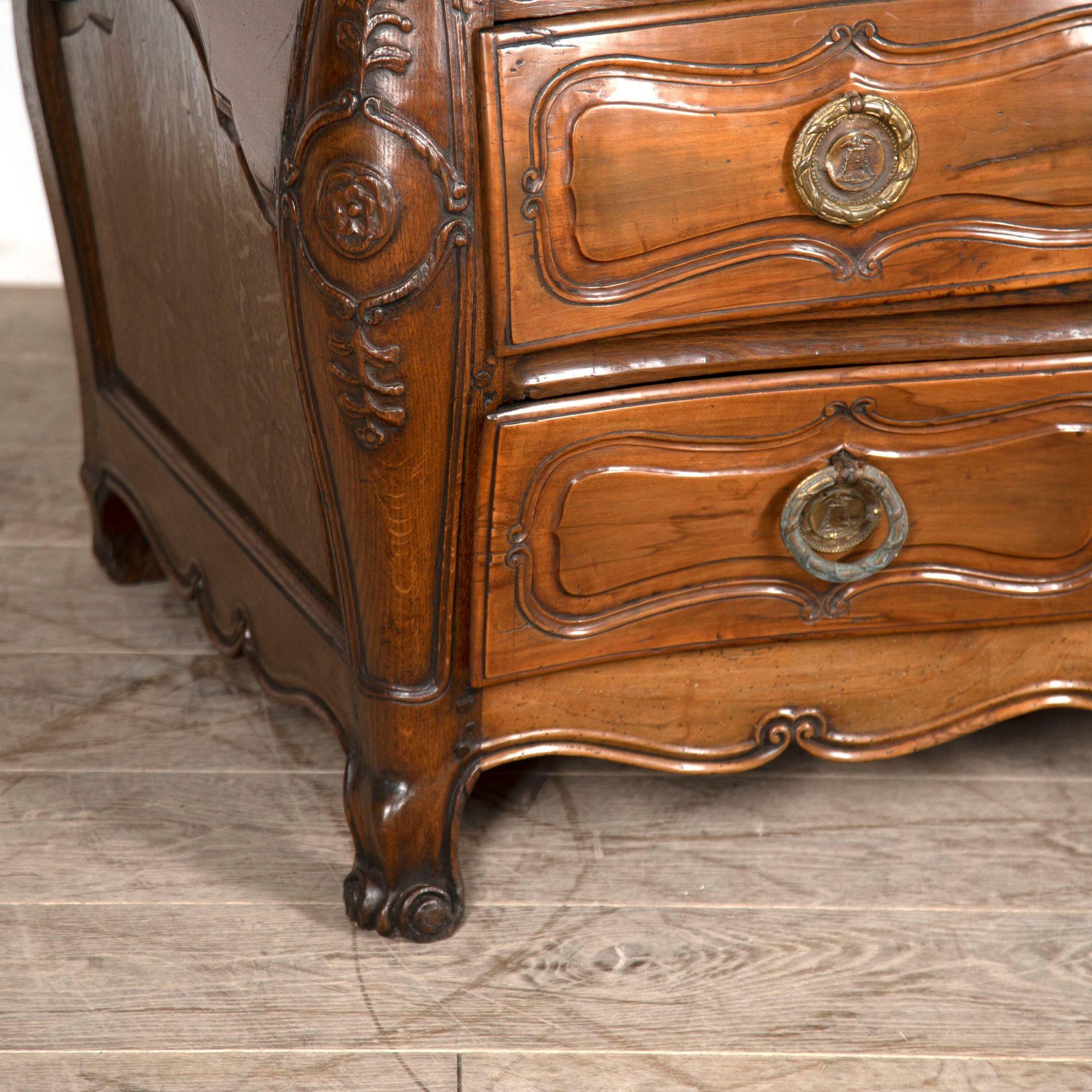 Walnut 18th Century French Commode For Sale