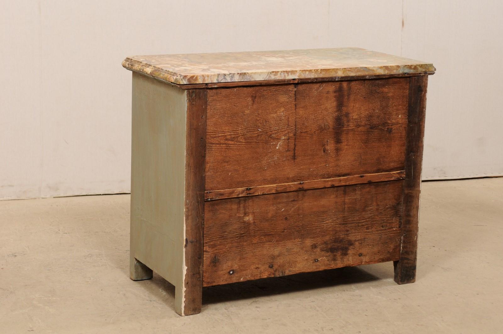 18th Century French Commode with an Unusual and Beautifully Colored Marble Top 8