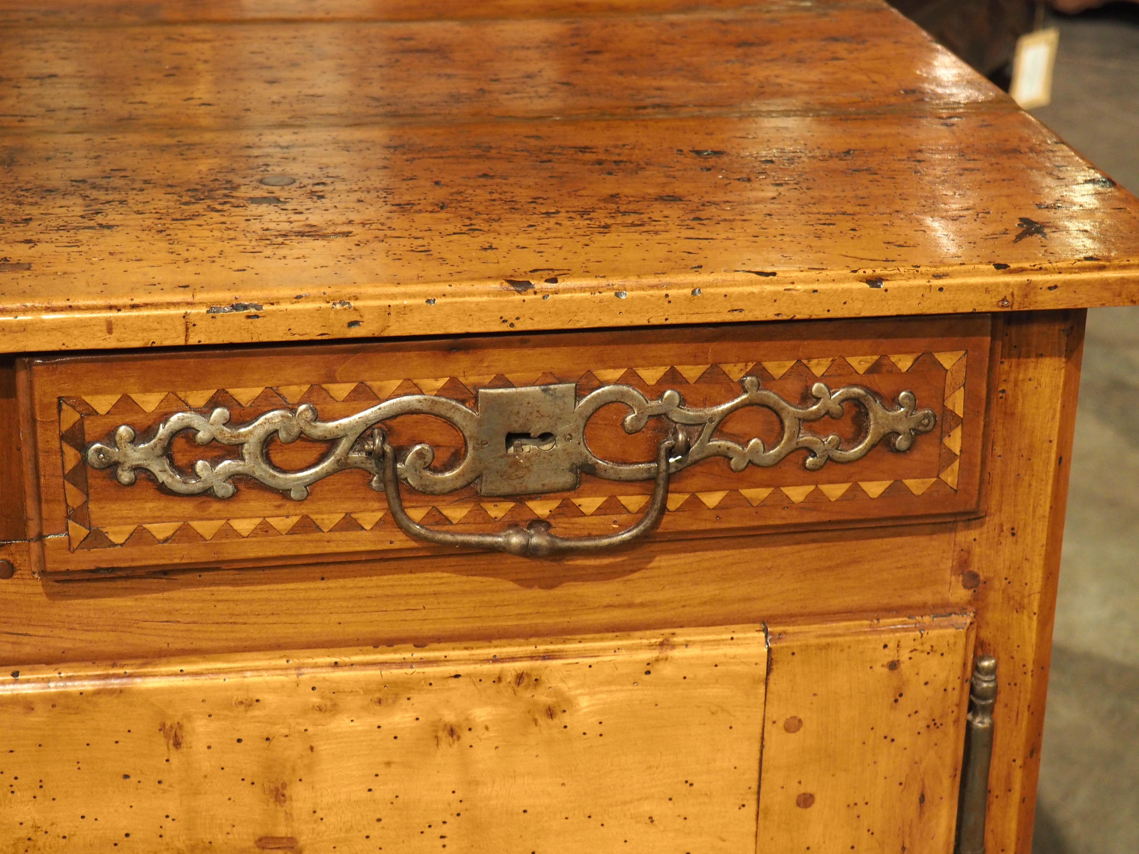 18th Century French Confiturier Cabinet in Carved Cherrywood 1