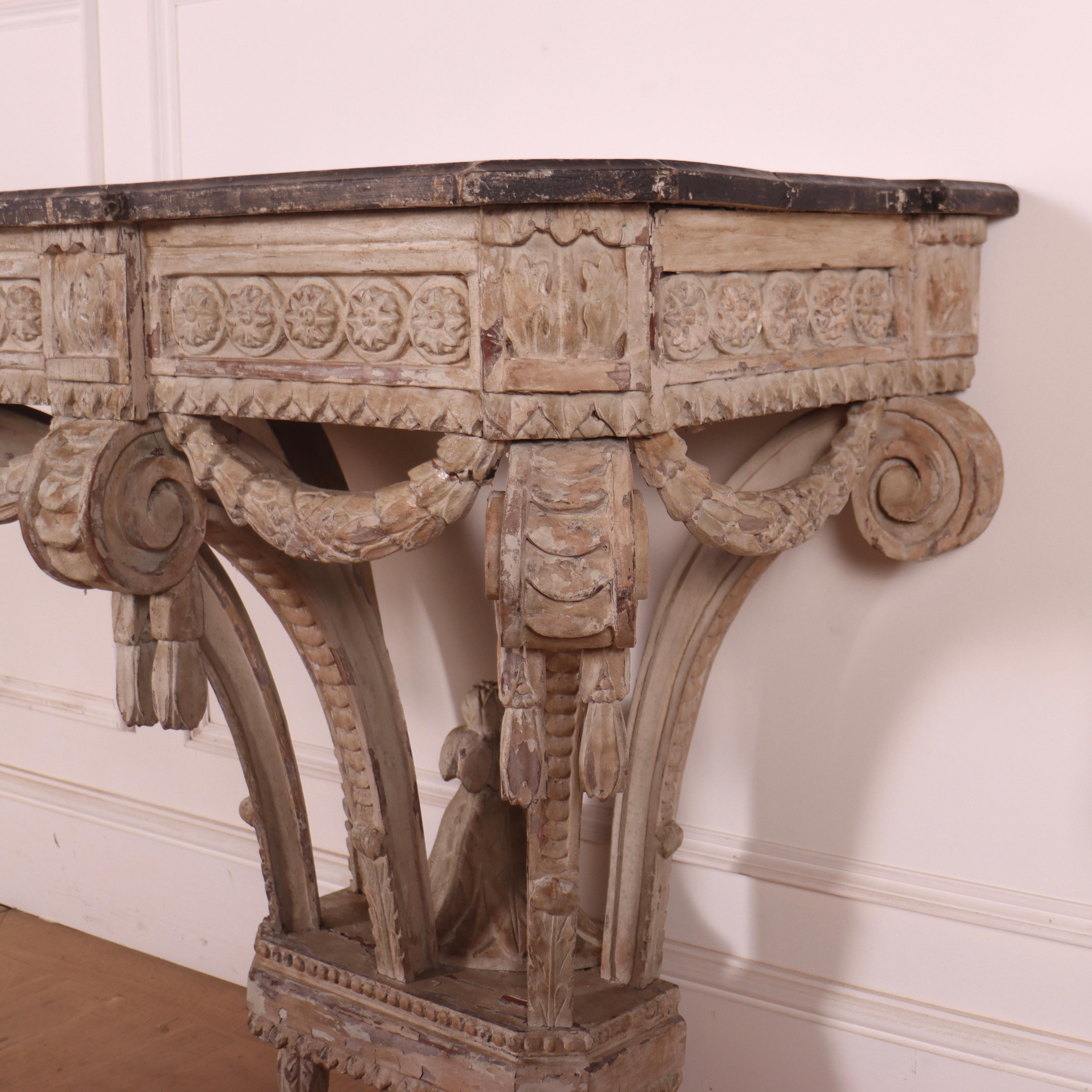 18th Century and Earlier 18th Century French Console Table For Sale