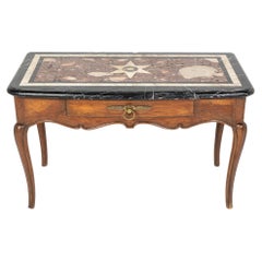 18th Century French Console Table with Marble Top