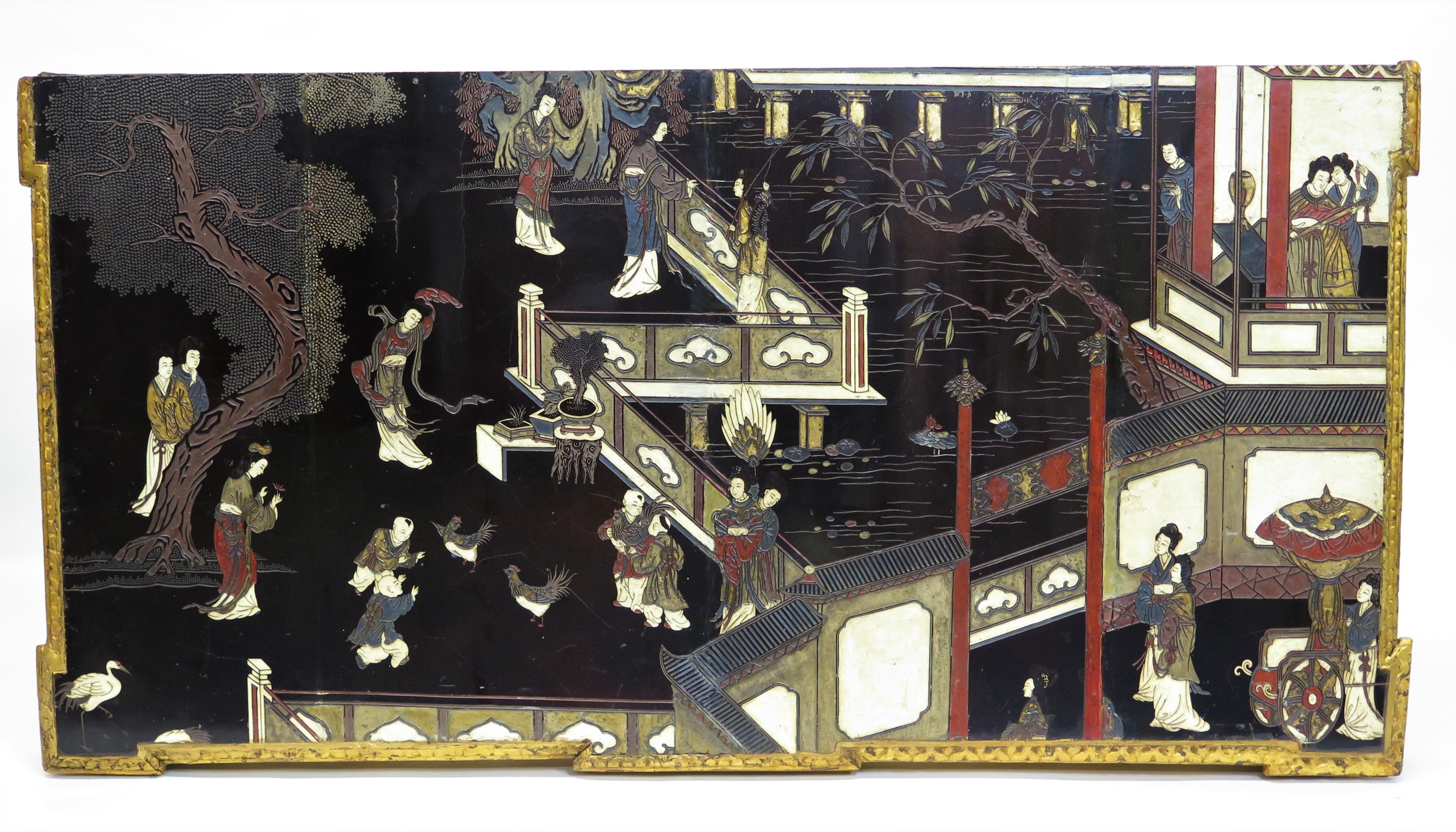 Console française du XVIIIe siècle avec plateau en coromandel chinois 2