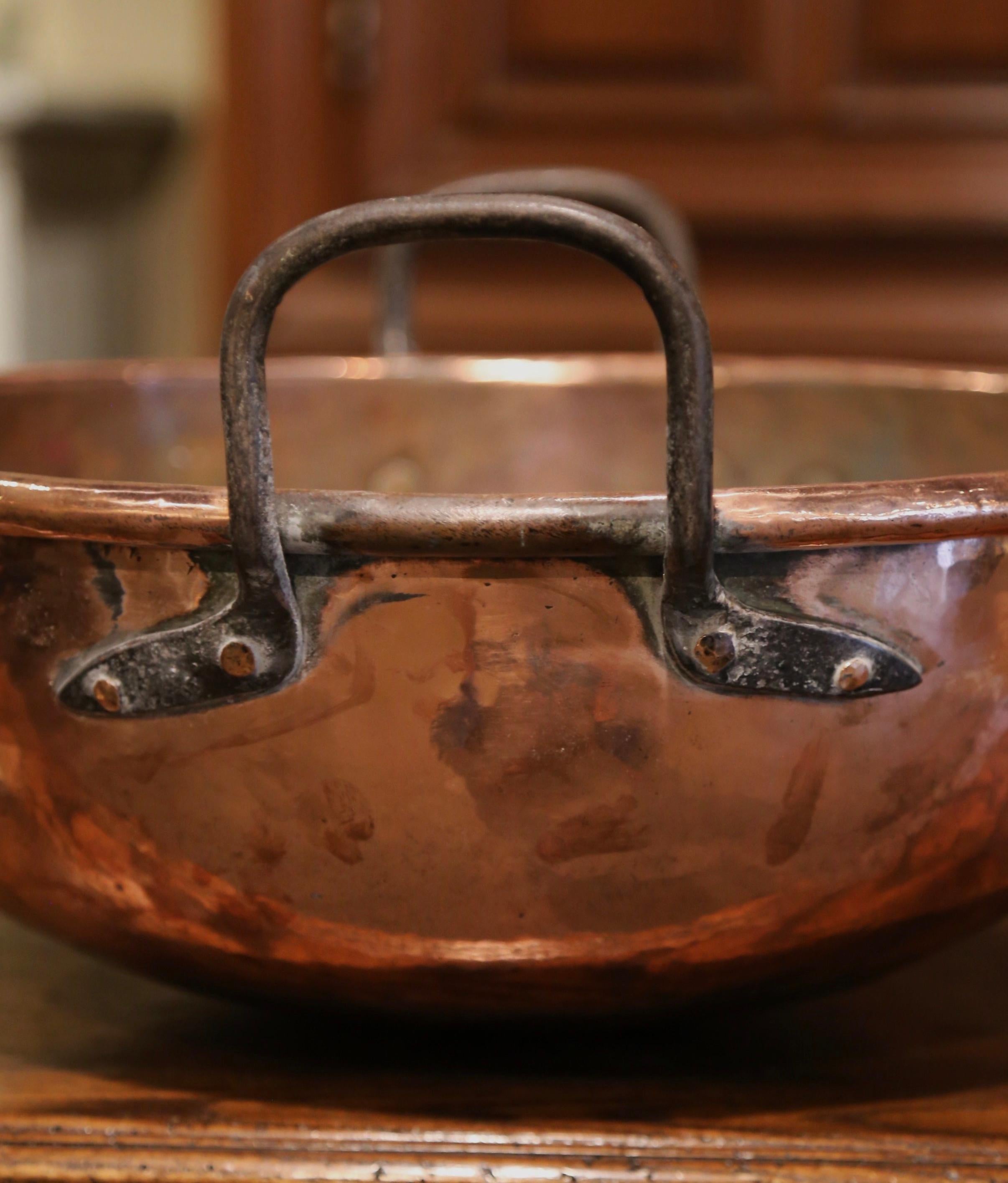 copper bowl with handles