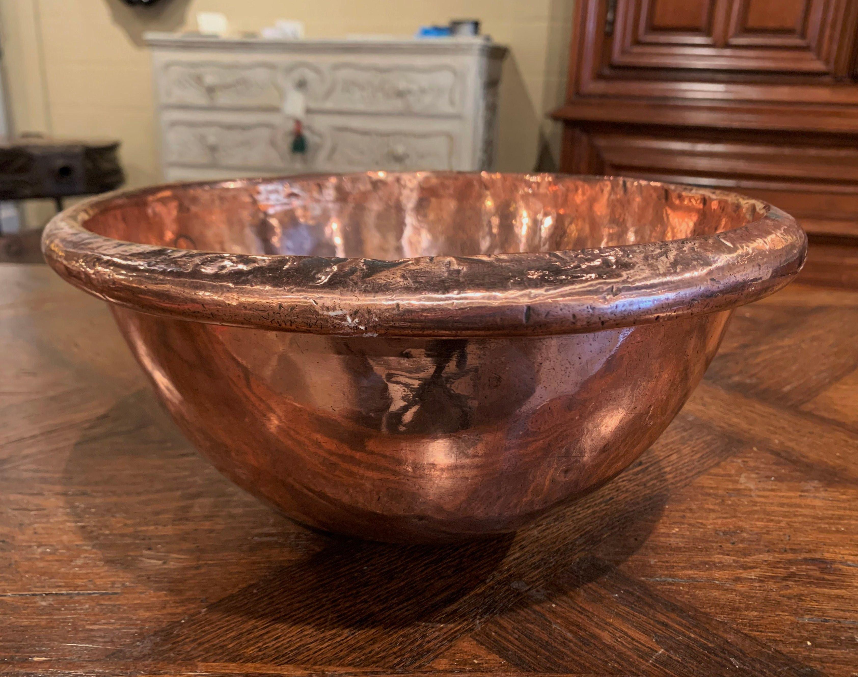 18th Century French Copper Jelly Bowl from Normandy 2