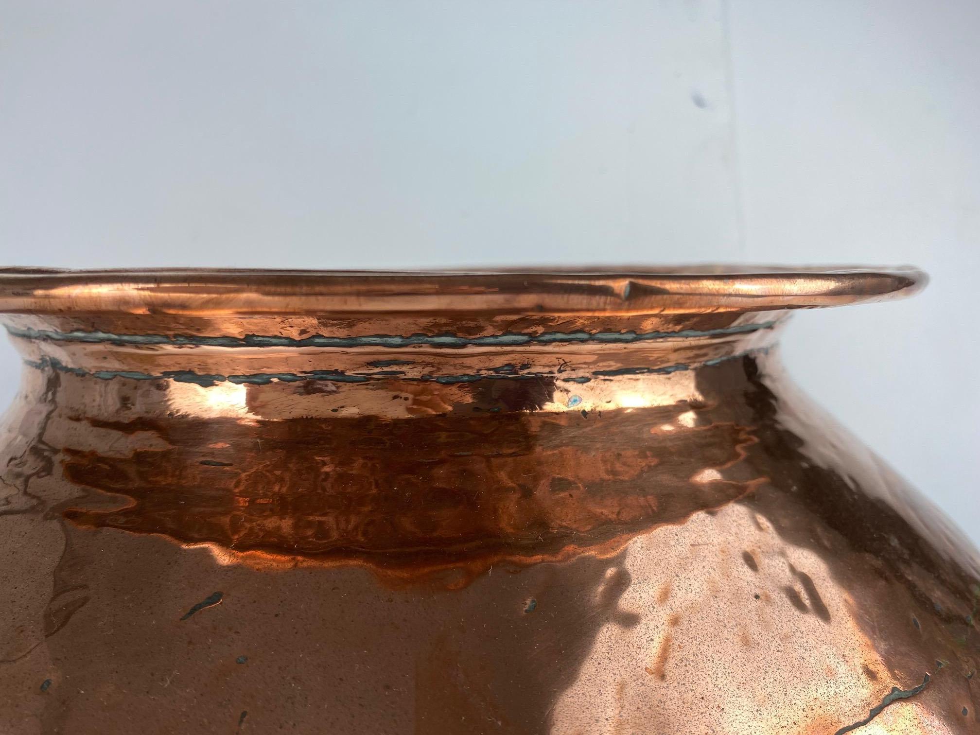 18th Century French Copper Log Bin In Good Condition In Pomona, CA