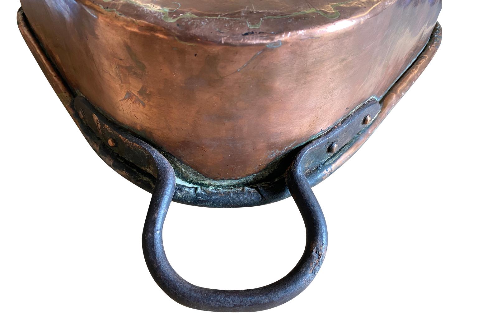 18th Century French Copper Pan For Sale 6