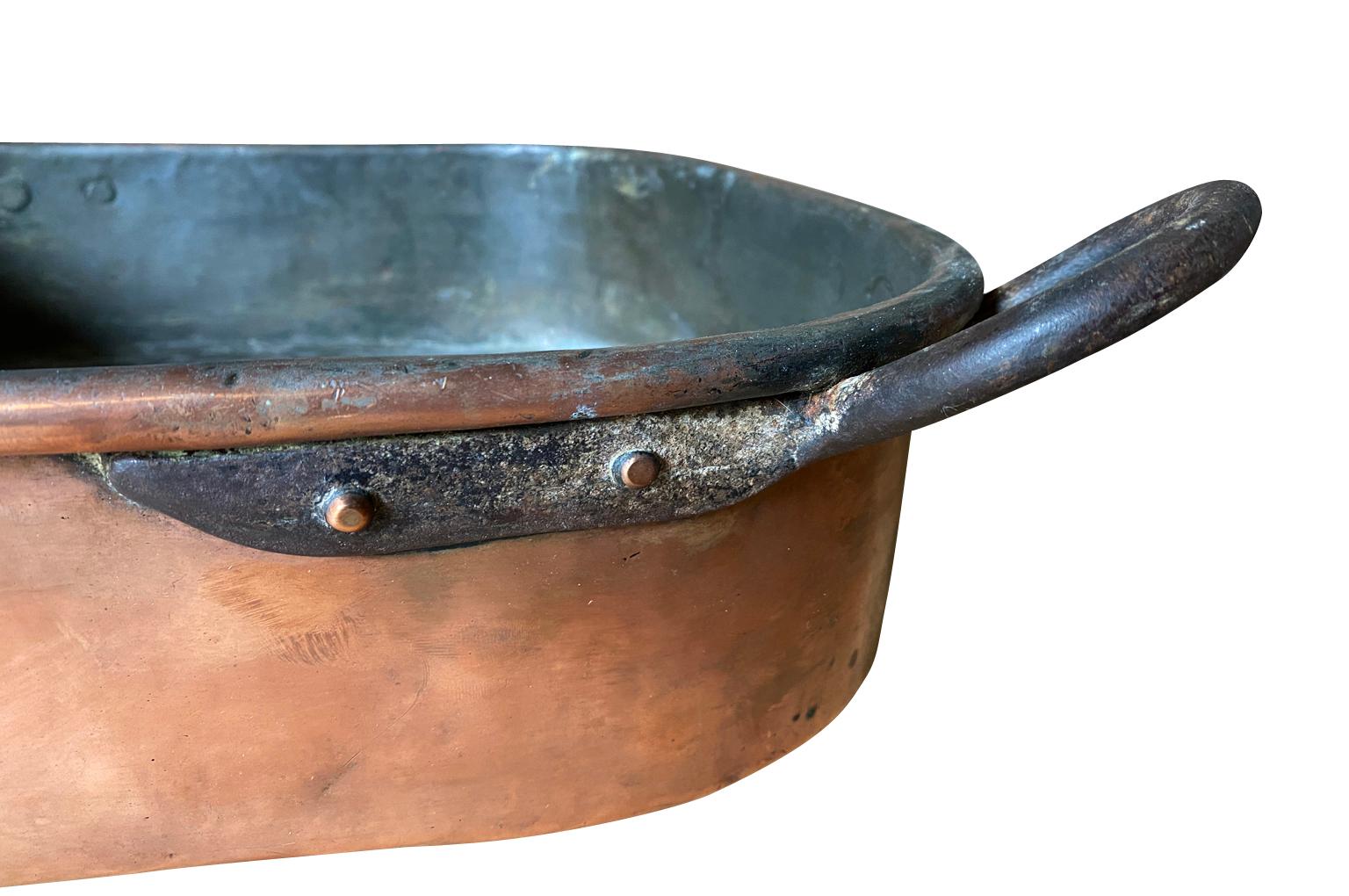 18th Century French Copper Pan For Sale 2