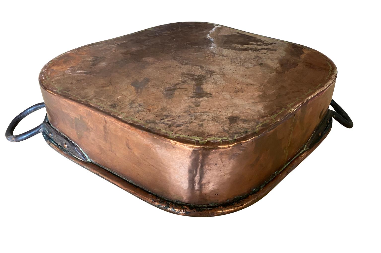 18th Century French Copper Pan For Sale 5
