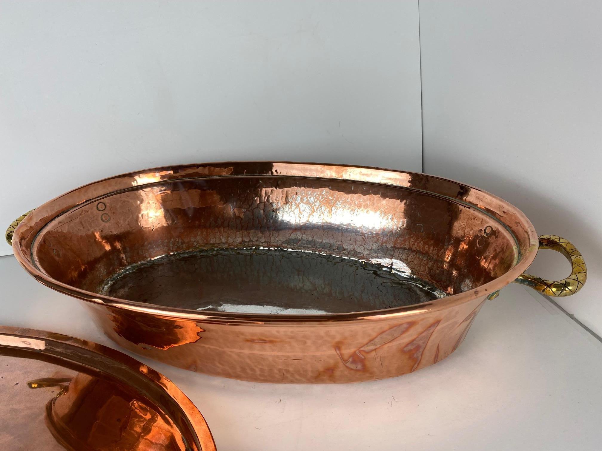 French Copper Pot with Lid, 18th Century For Sale 2