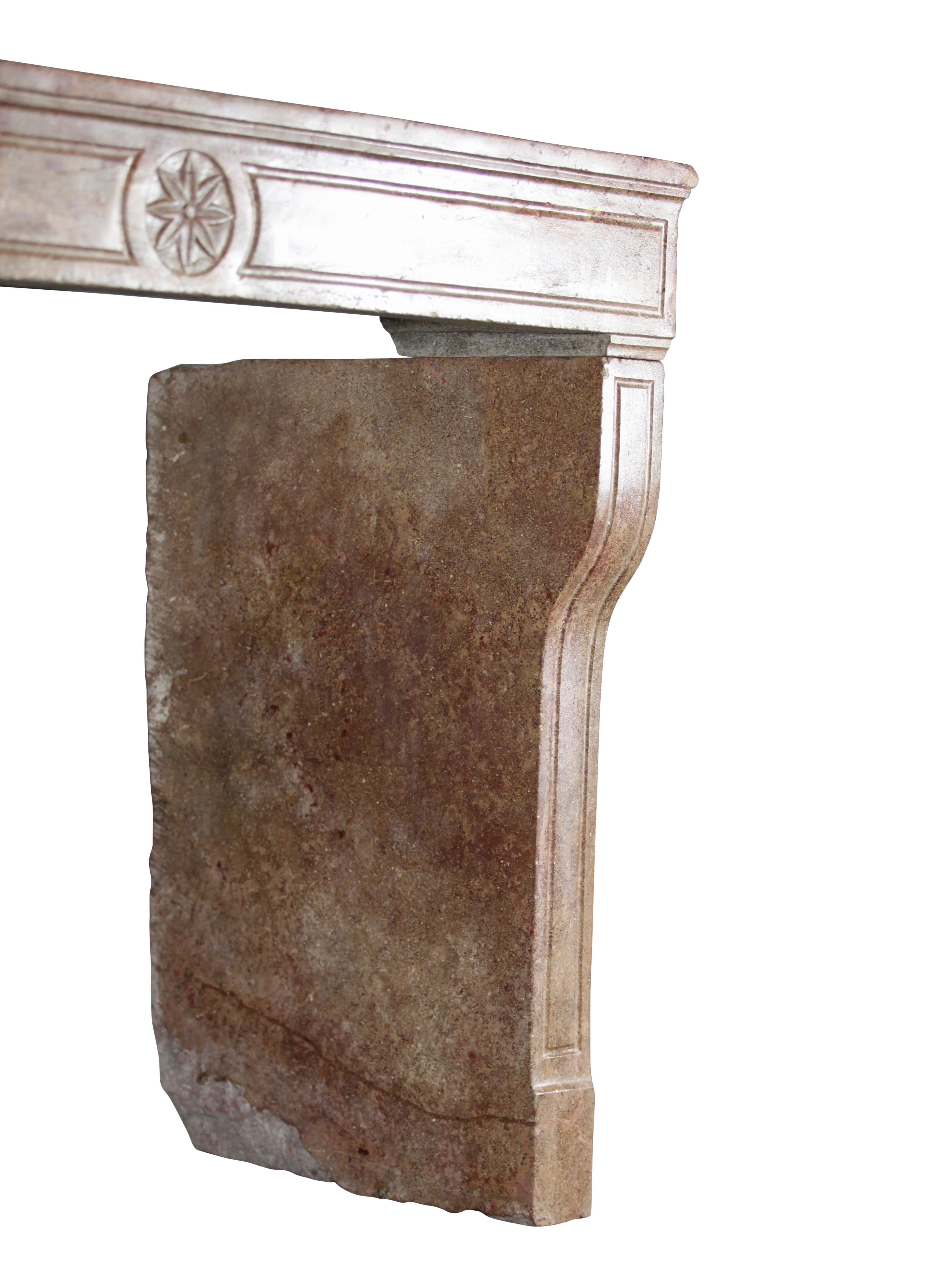 18th Century French Cosy Library Vintage Fireplace Surround For Sale 3