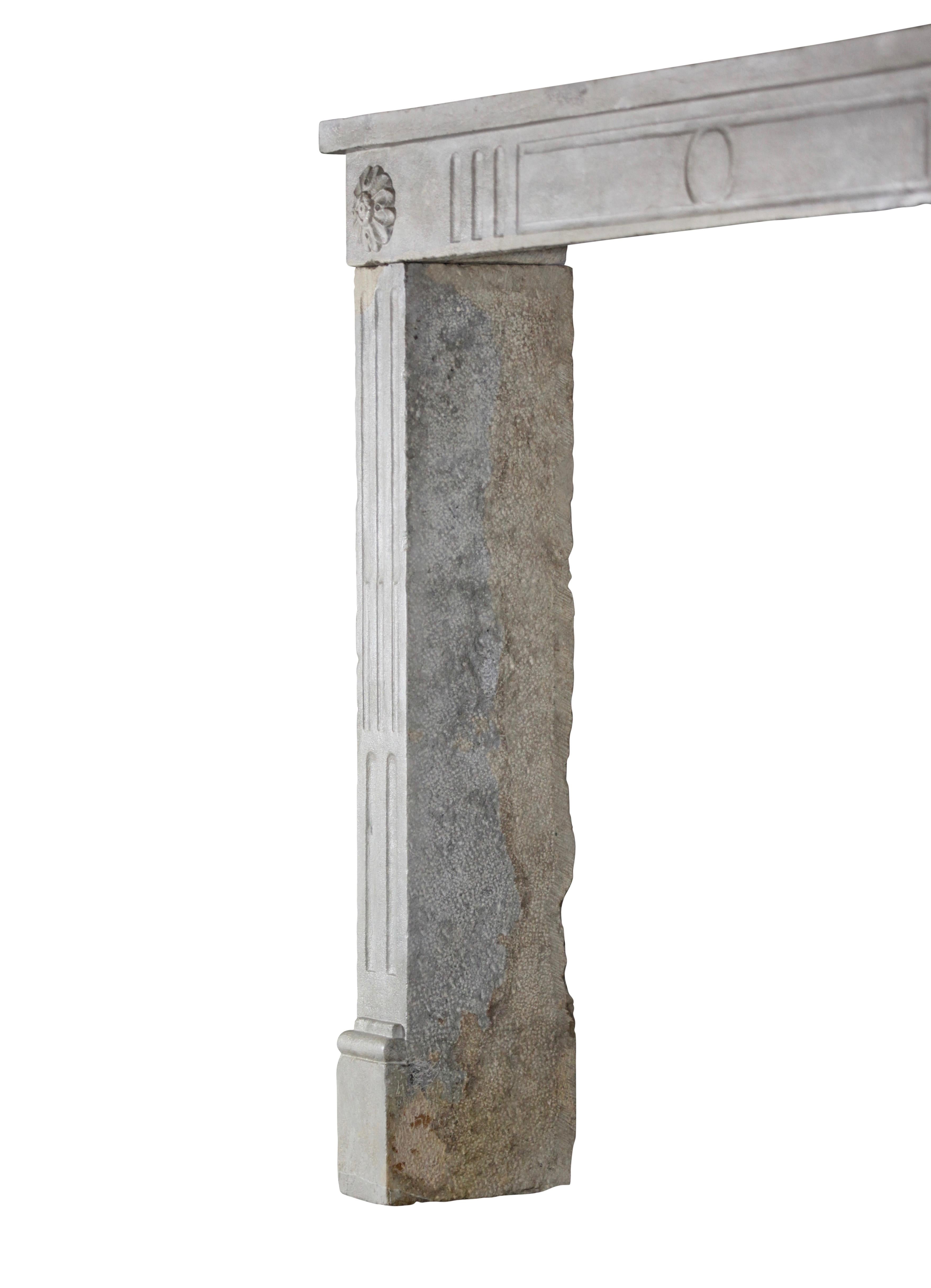 18th Century French Country Antique Fireplace Mantle 3