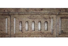 18th Century French Country Chique Limestone Antique Fireplace Surround