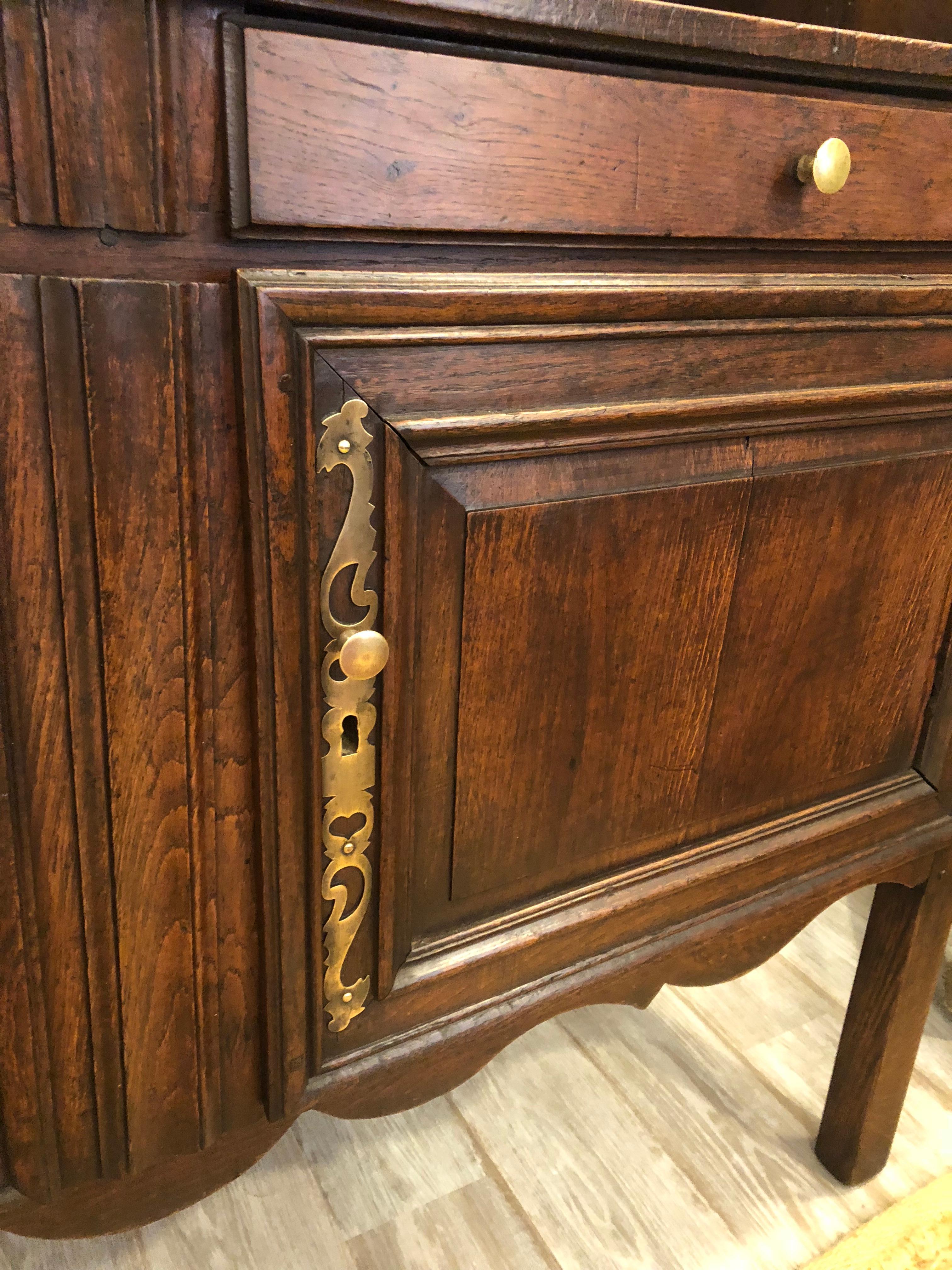 Oak 18th Century French Country Cupboard For Sale