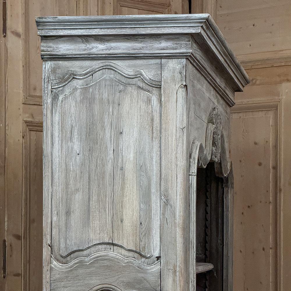 18th Century French Country Louis XIV Open Whitewashed Bookcase ~ Bibliotheque in vendita 6