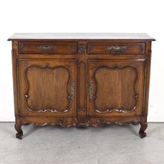 18th Century French Country Louis XV Period Walnut Bordelaise Buffet