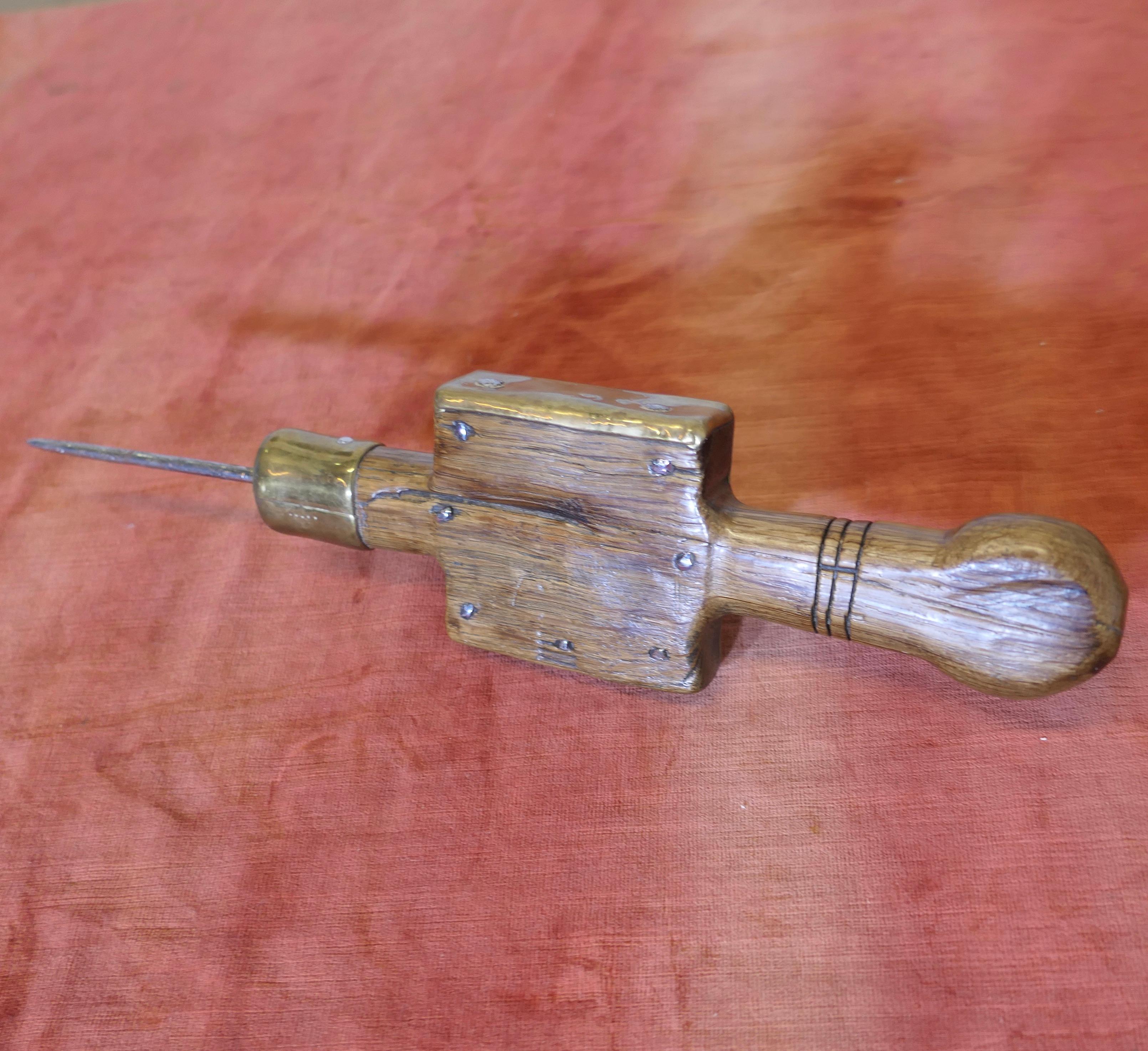 18th Century and Earlier 18th Century French Country Winery Beam Spike  French Country Winery Beam Spike For Sale