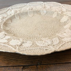 18th Century French Creamware Salt Glaze Tray