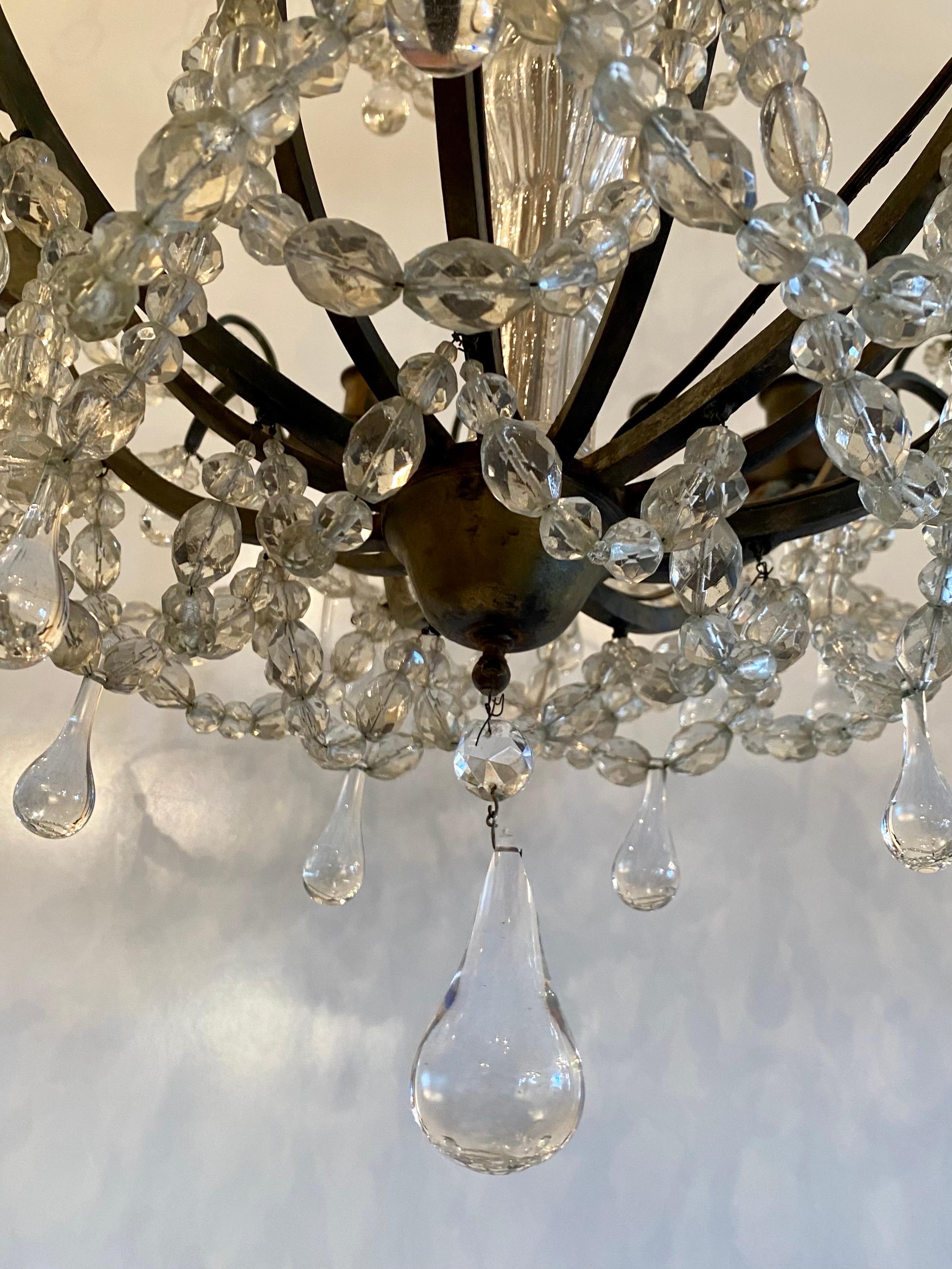 18th Century French Crystal Chandelier For Sale 1