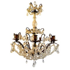 Lustre en cristal français du XVIIIe siècle