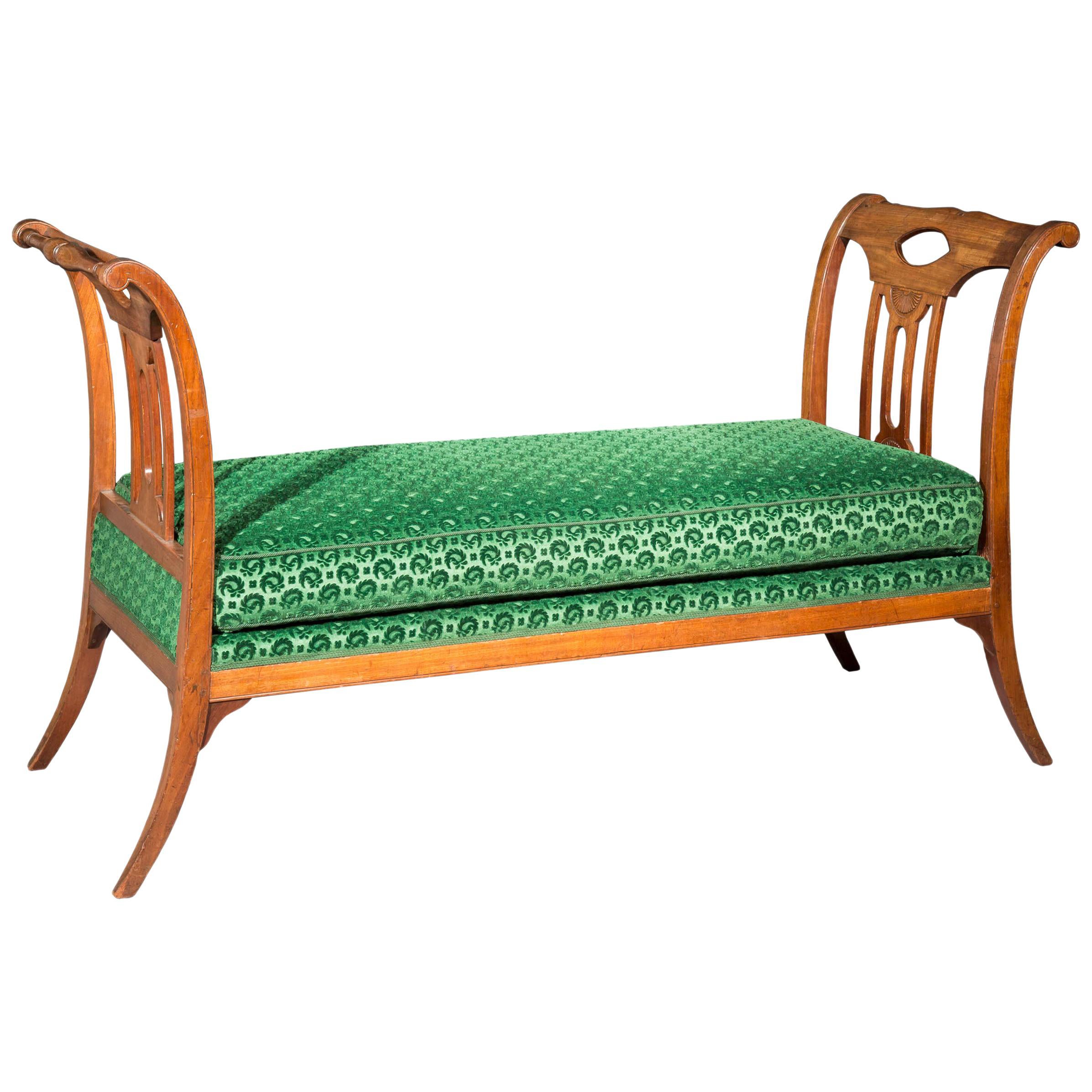 Banqueta de dormitorio o asiento de ventana francesa del siglo XVIII de George Jacob en venta