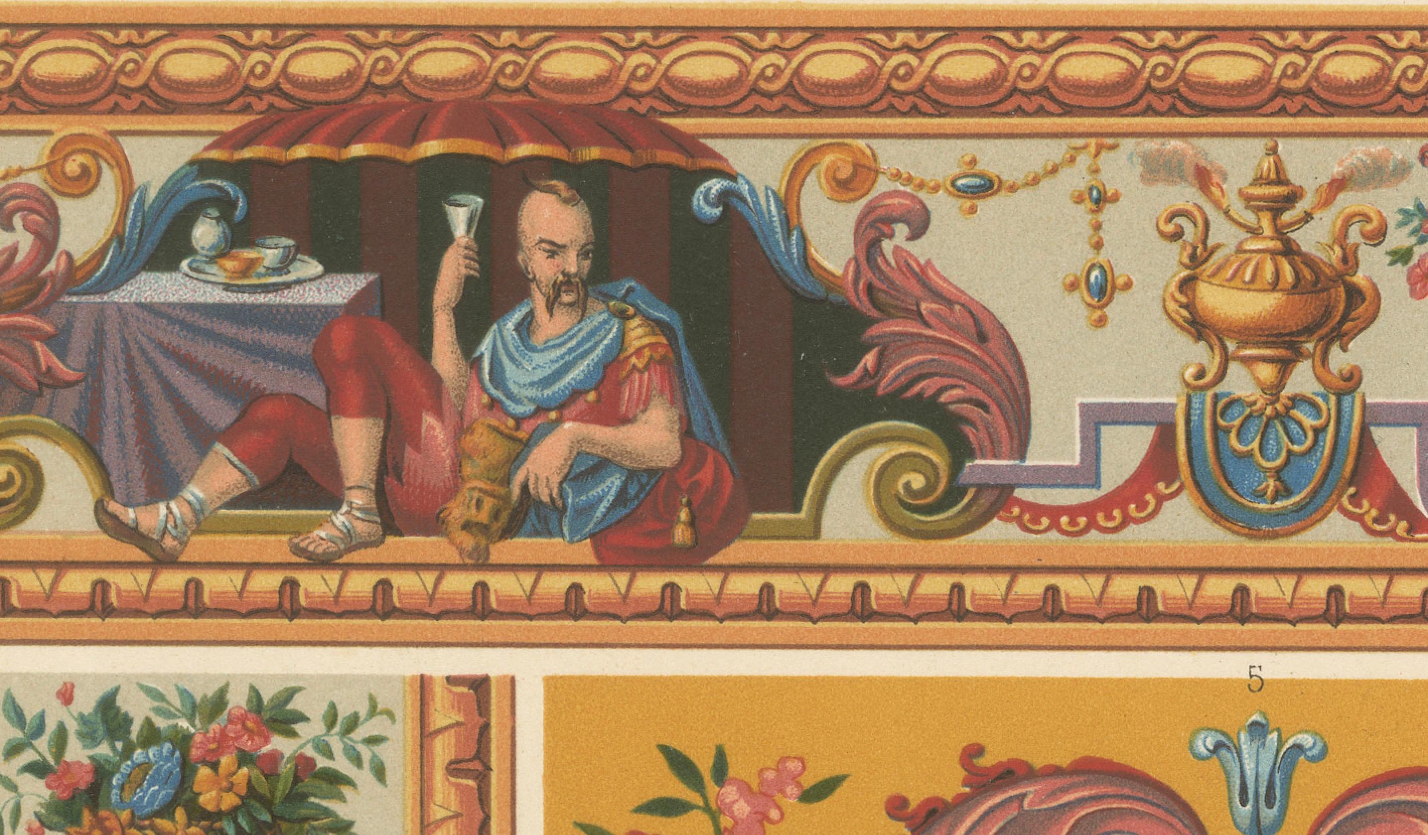 Papier Panneaux décoratifs français du XVIIIe siècle - Motifs néoclassiques et chinoiseries en vente