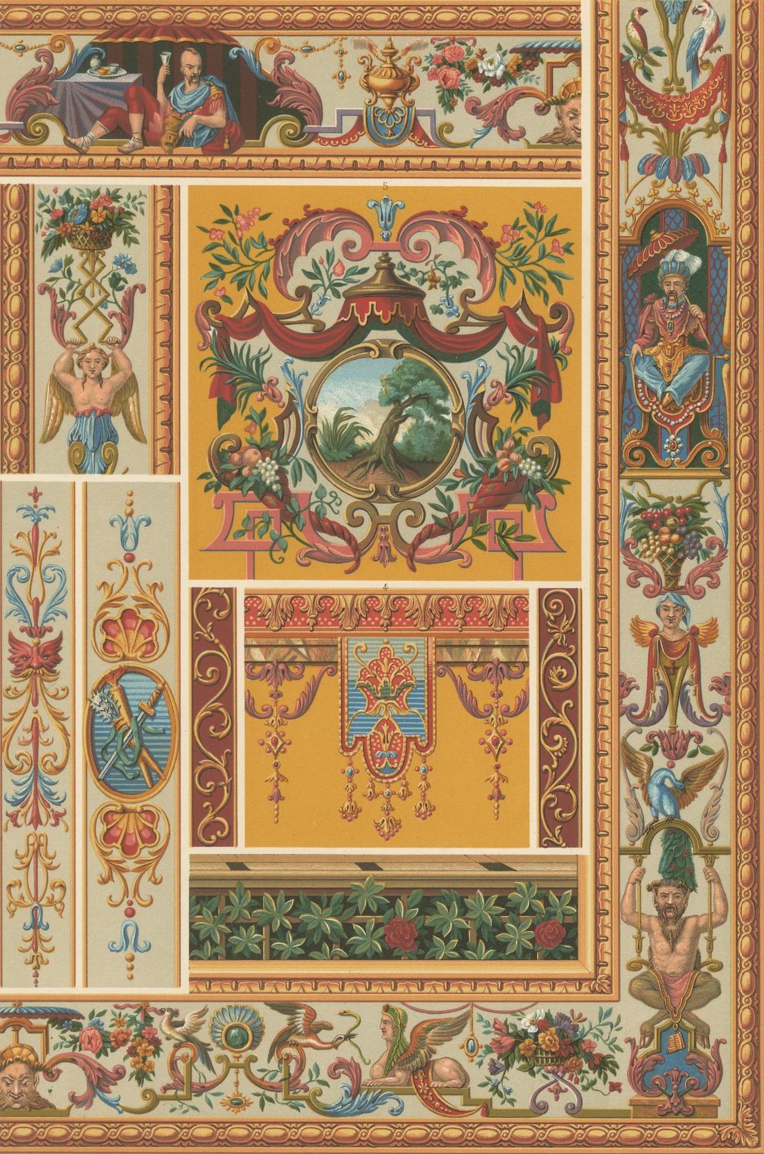 Panneaux décoratifs français du XVIIIe siècle - Motifs néoclassiques et chinoiseries en vente 2