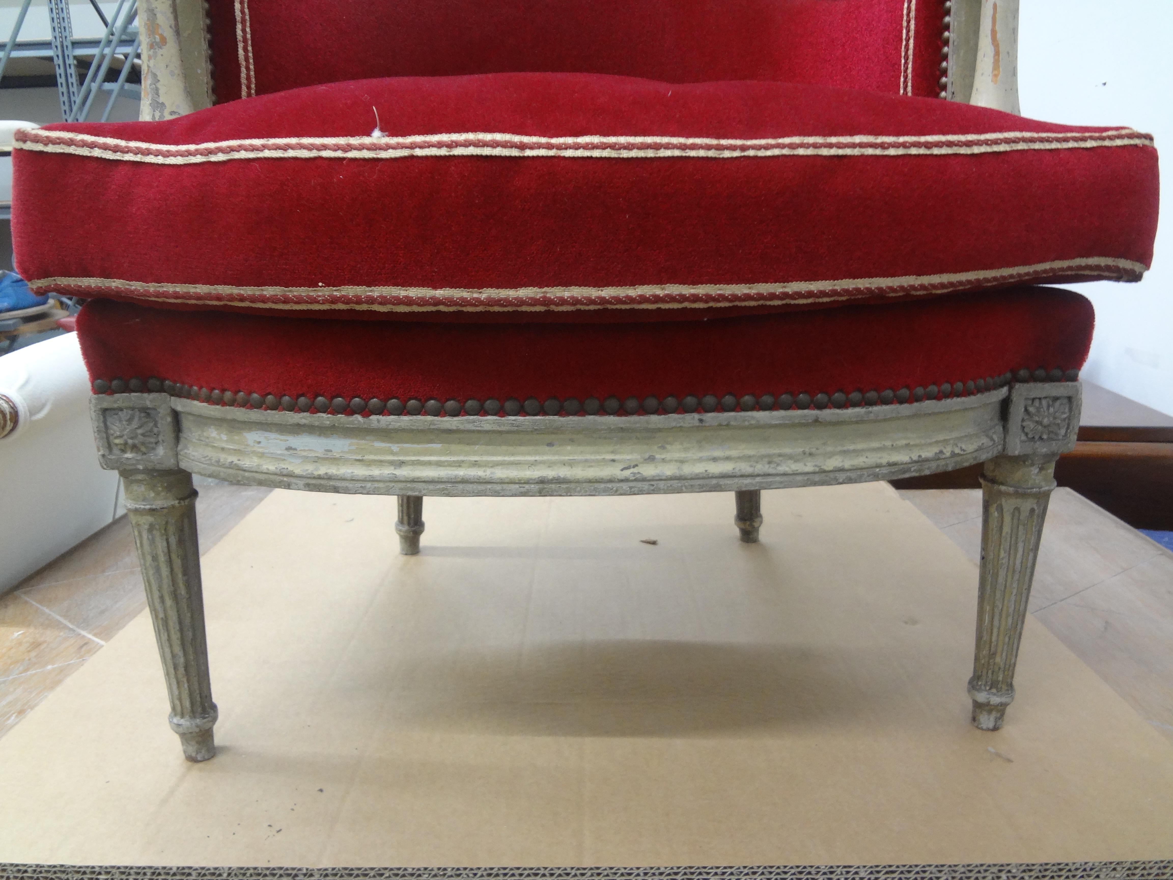 18th Century and Earlier 18th Century French Directoire Bergere For Sale